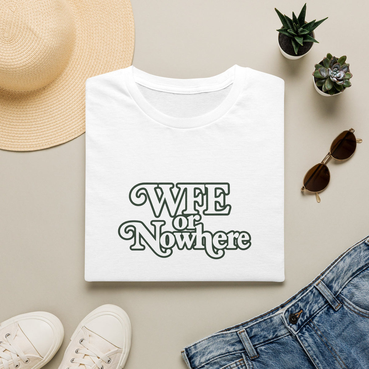"WFE or Nowhere" -PLAIN- Softstyle T-Shirt