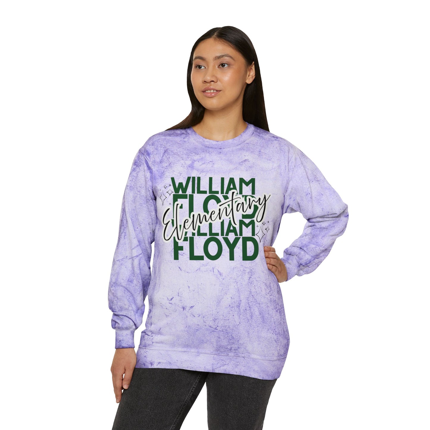 WFE Color Blast Crewneck Sweatshirt for School Spirit | 'Expect Success'