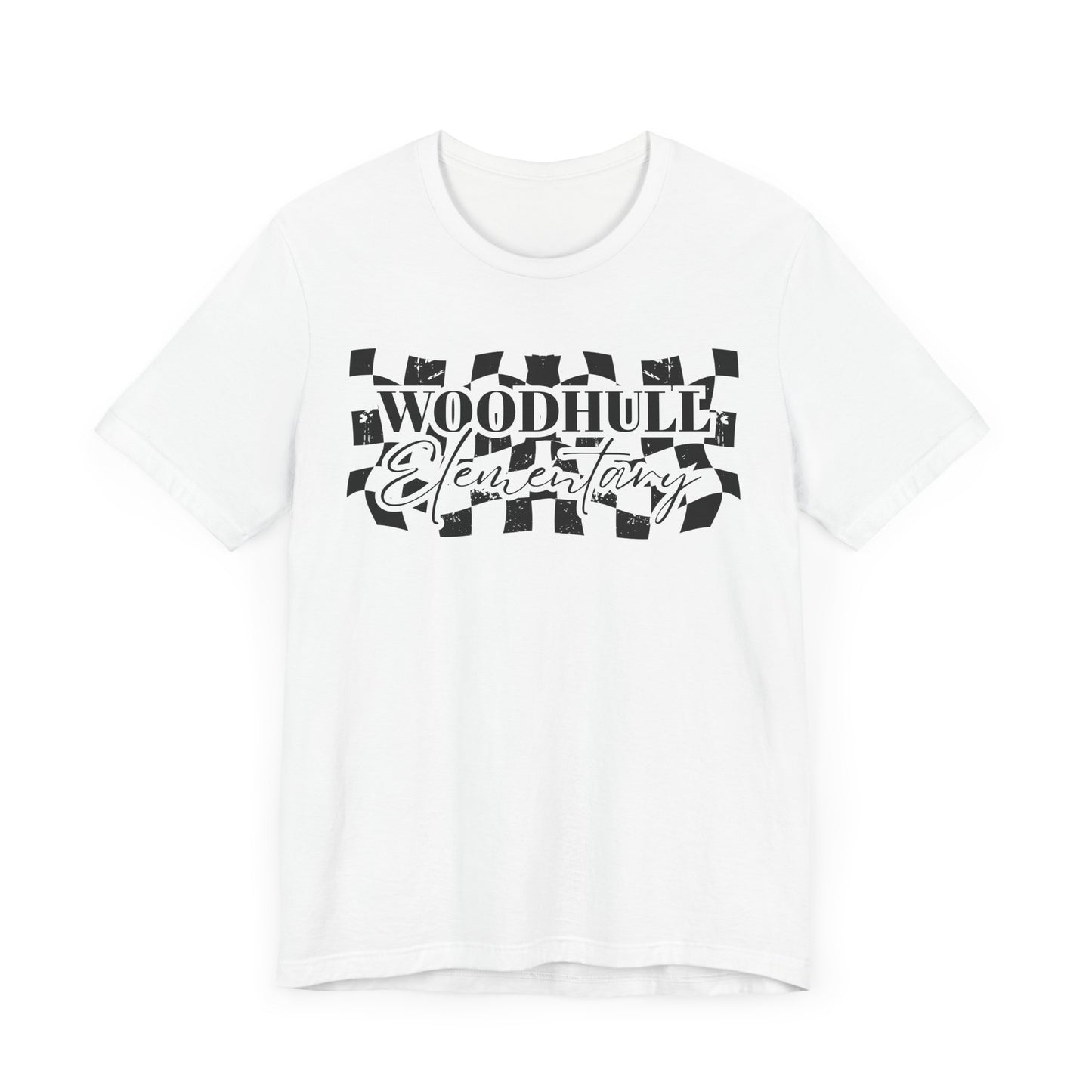 Woodhull Checkered Logo Unisex Jersey Tee
