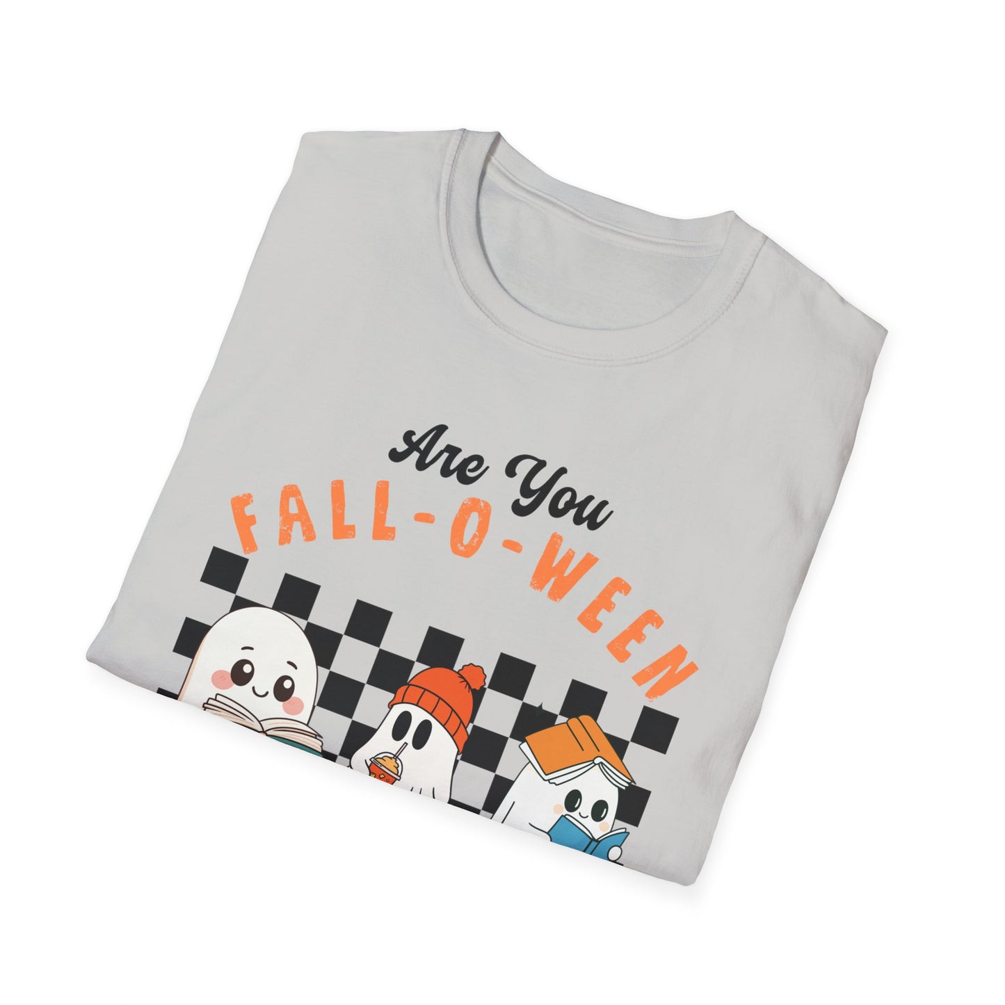 Whimsical Fall-O-Ween Teacher T-Shirt - Holiday- Softstyle Unisex Tee