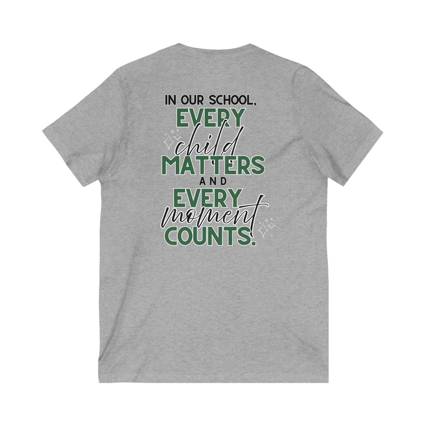 Moriches Elementary School Women's V-Neck Tee - Every Child Matters