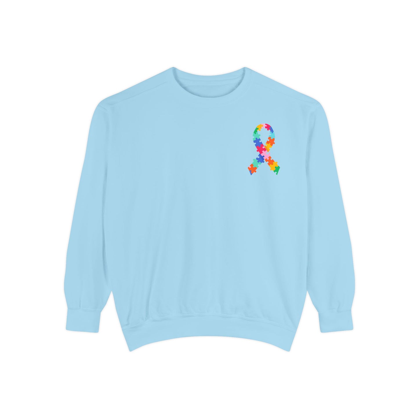 Autism Awareness Puzzle Piece & Ribbon Sweatshirt — Awareness Collection