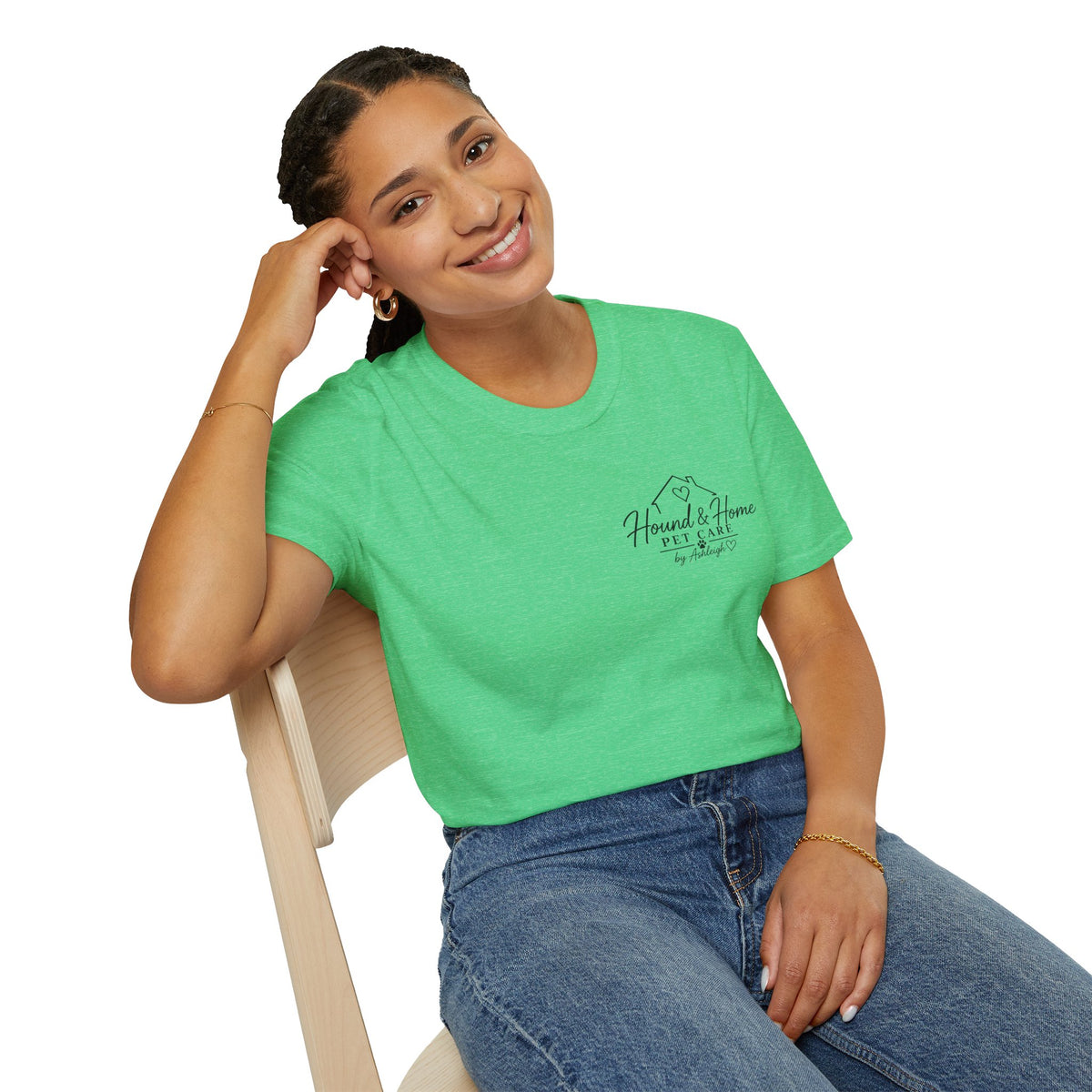 Hound & Home "Stay Pawsitive" — T-Shirt