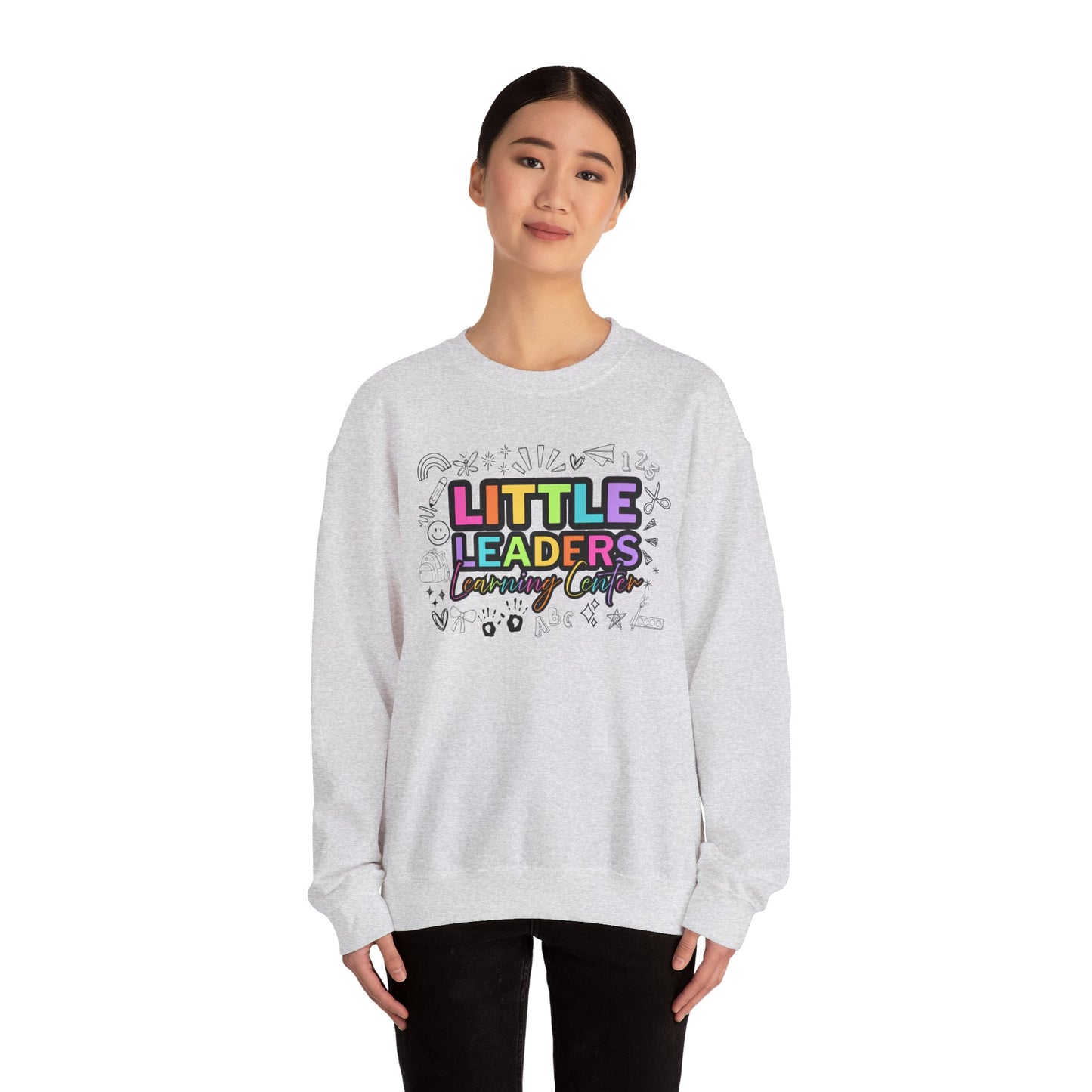 Little Leaders Doodle Colorful Crewneck Sweatshirt