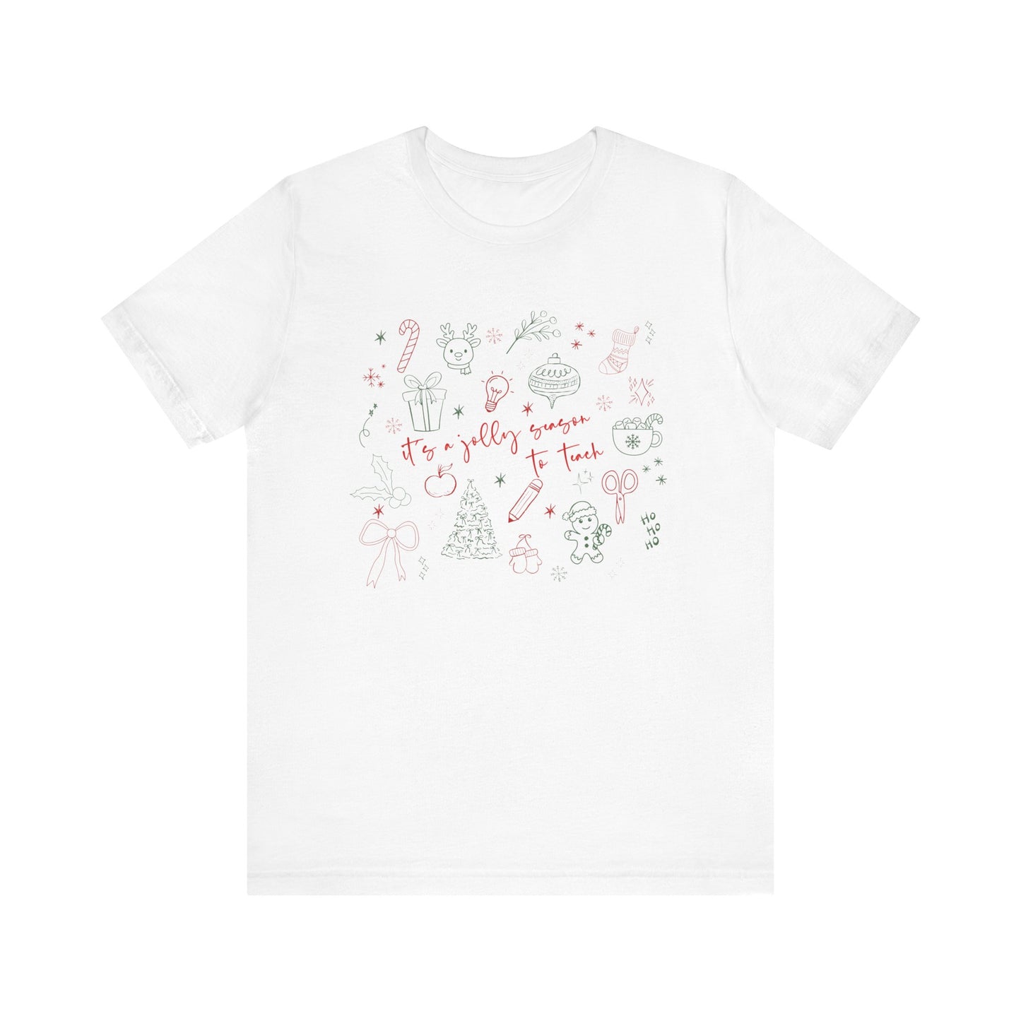 It's a Jolly Season to Teach— Christmas Unisex T‑Shirt