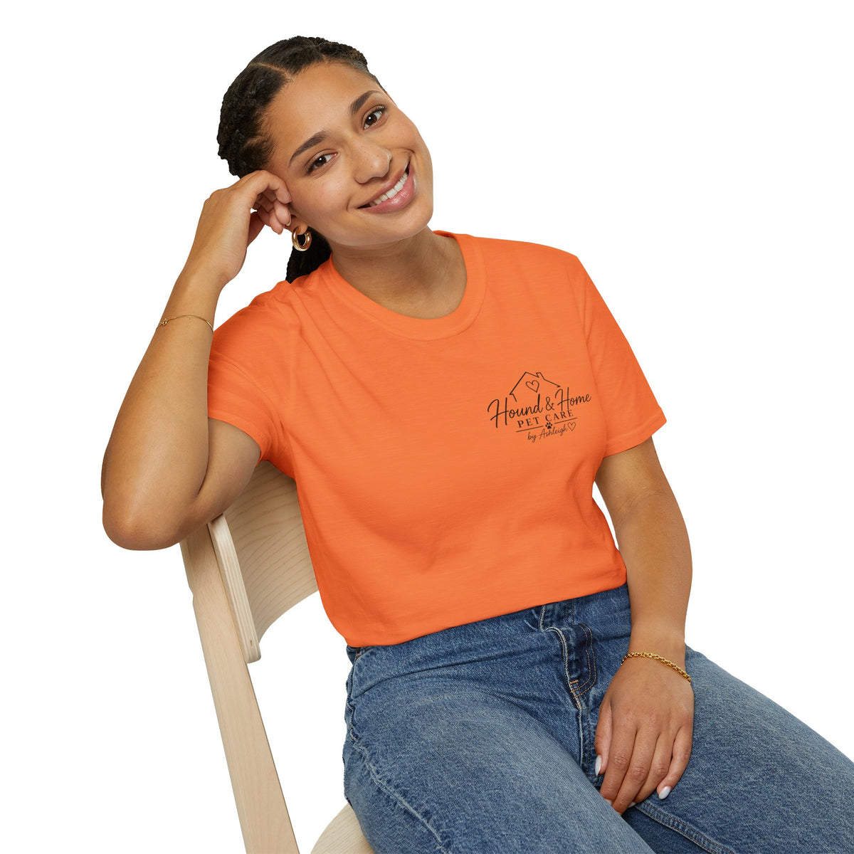 Hound & Home "Stay Pawsitive" — T-Shirt