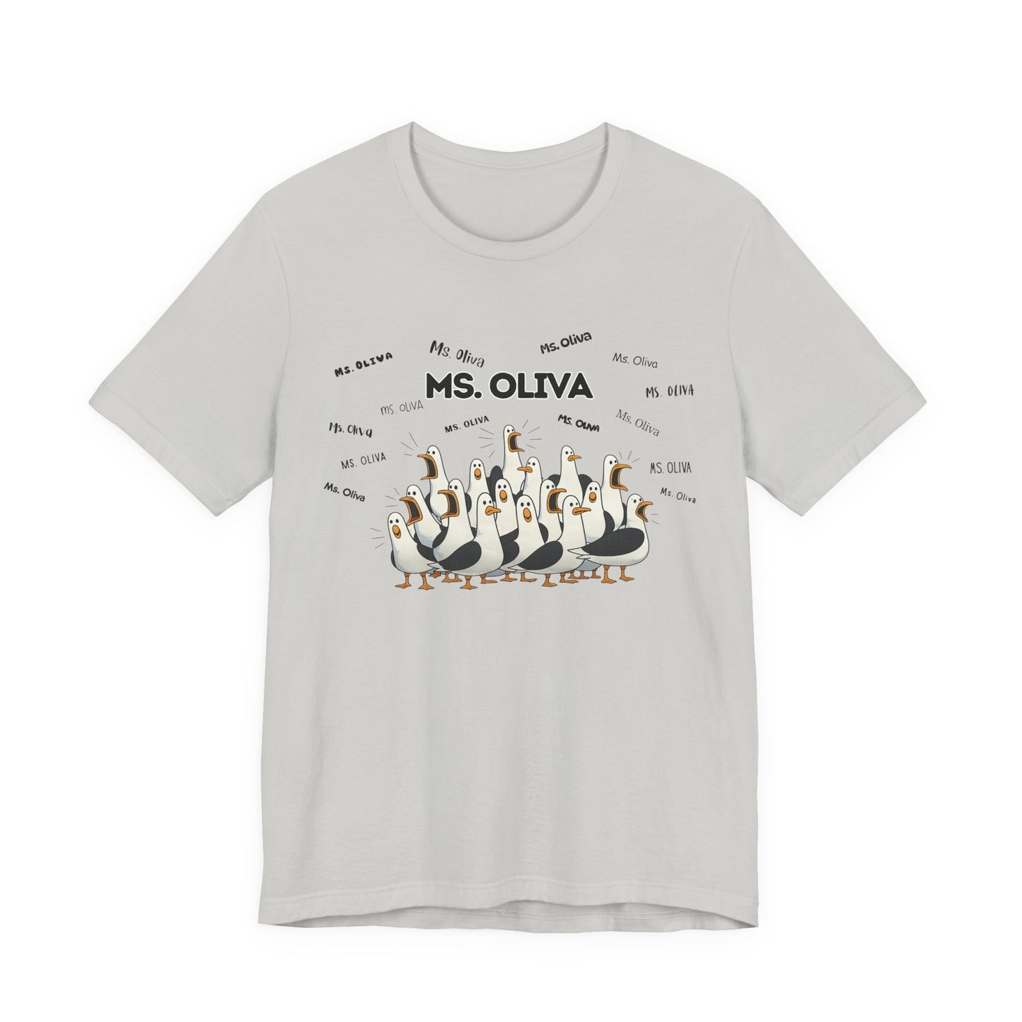 Ms. Oliva- Penguin Choir T-Shirt — Funny Teacher Personalized Tee