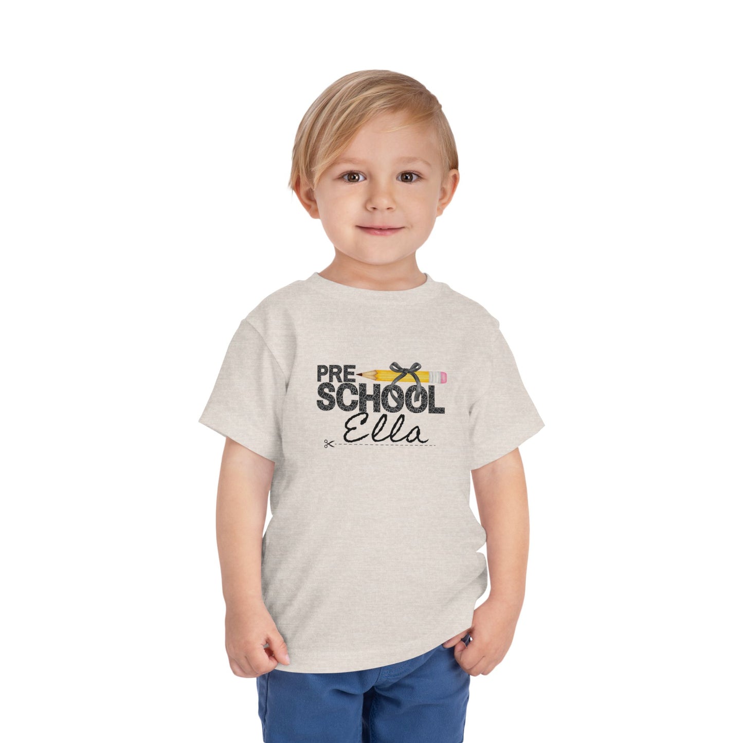 Preschool Girl Toddler Tee- Personalized - Back to School Shirt for Kids
