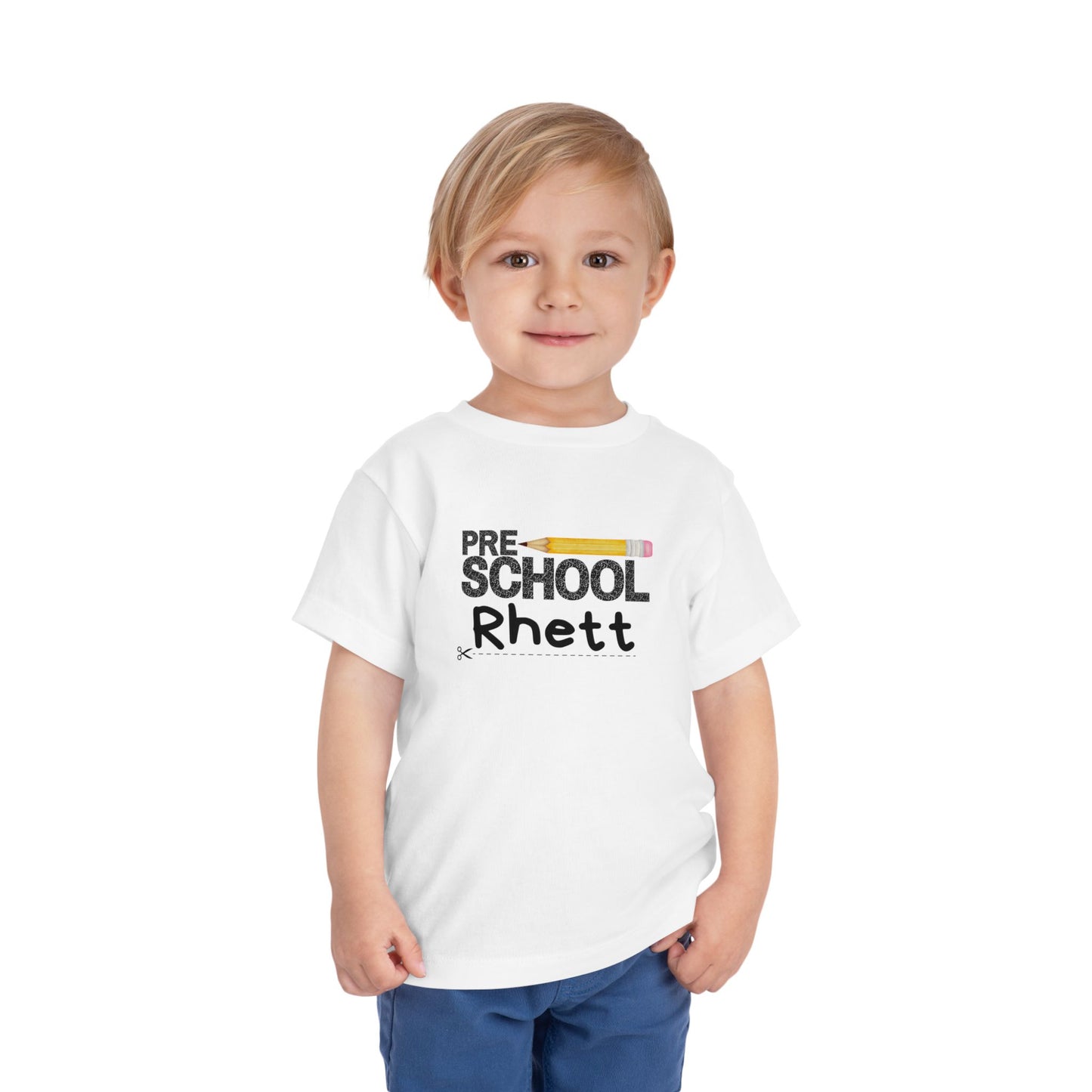 Preschool Boy Toddler Tee- Personalized - Back to School Shirt for Kids