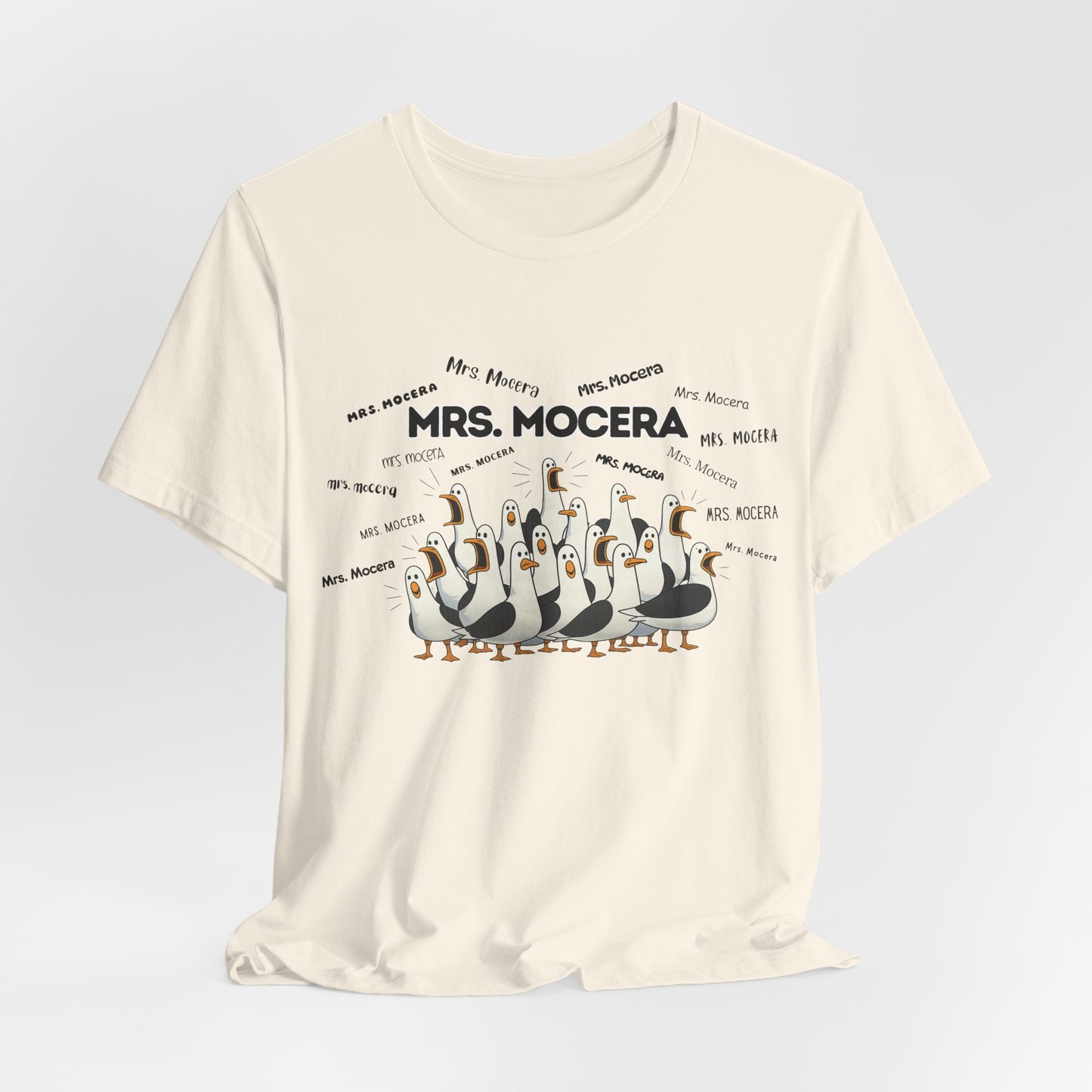Mrs. Mocera- Penguin Choir T-Shirt — Funny Teacher Personalized Tee