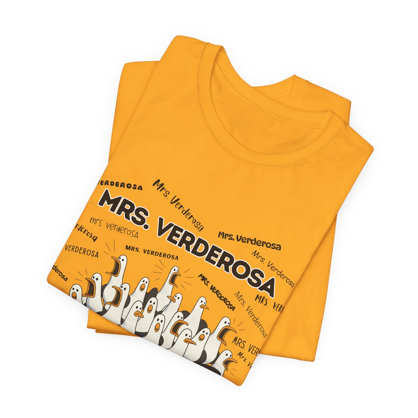 Mrs. Verderosa Penguin Choir T-Shirt — Funny Teacher Personalized Tee