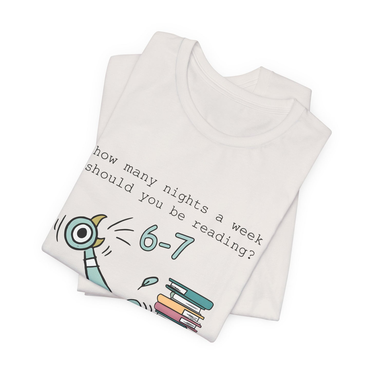 Pigeon Reading- 6 7 — Teacher Unisex T‑Shirt
