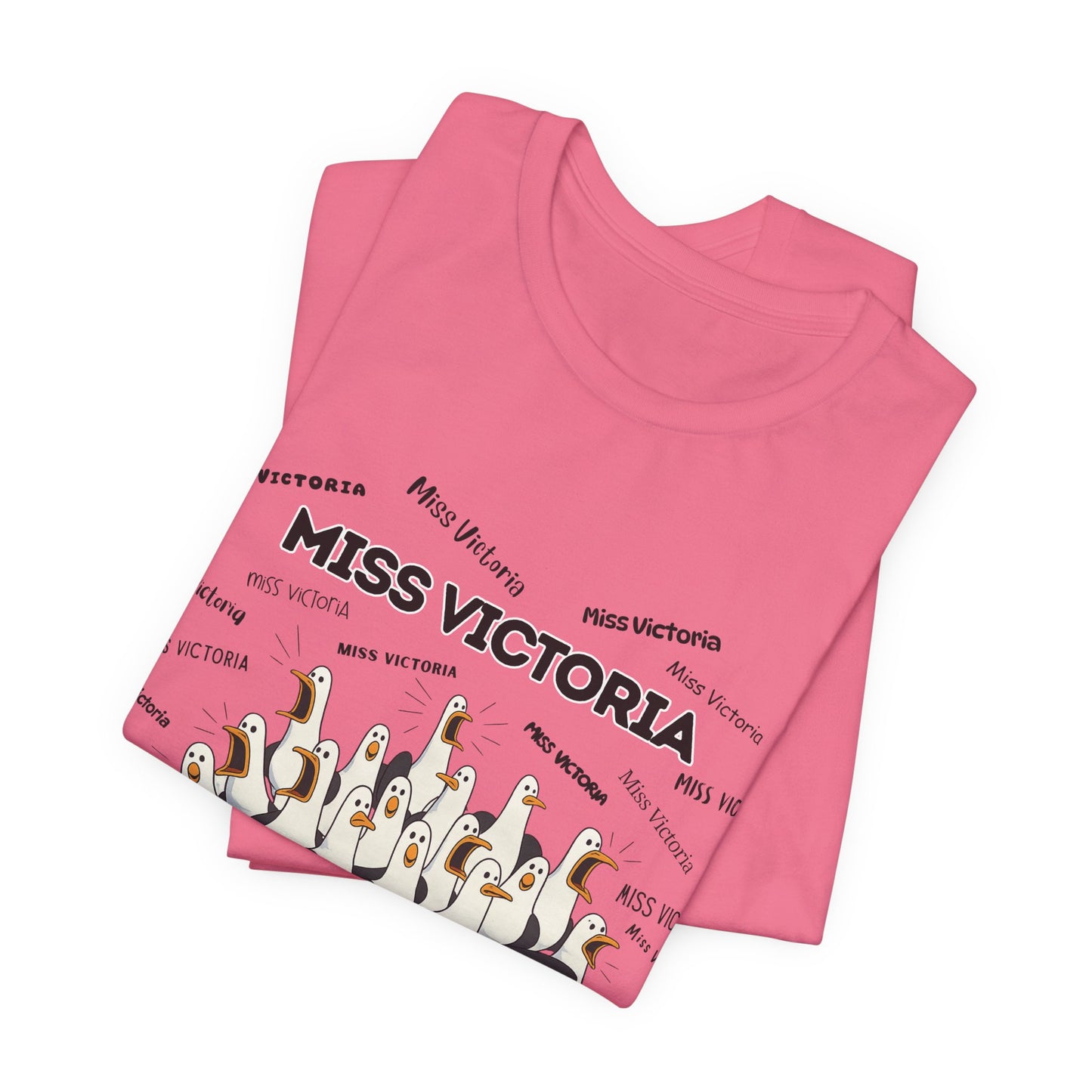 Miss Victoria- Penguin Choir T-Shirt — Funny Teacher Personalized Tee