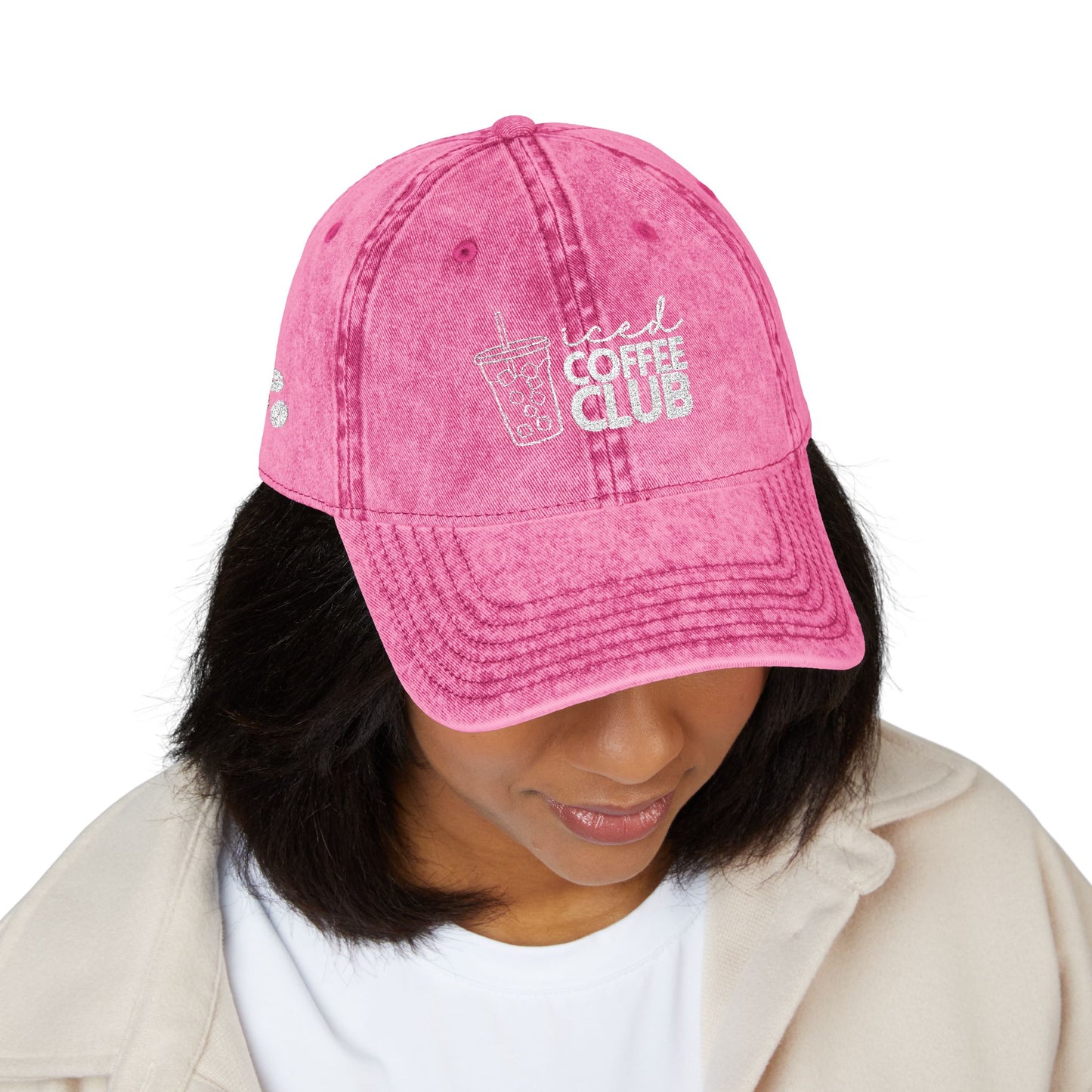 Vintage Coffee Club Cap - Stylish Embroidered Hat for Coffee Lovers
