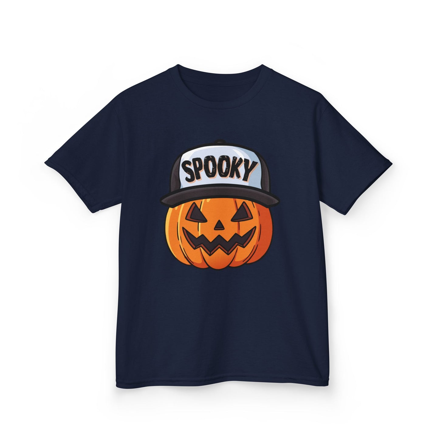 Spooky Pumpkin w/ Hat | Halloween | Kids Cotton™ Tee