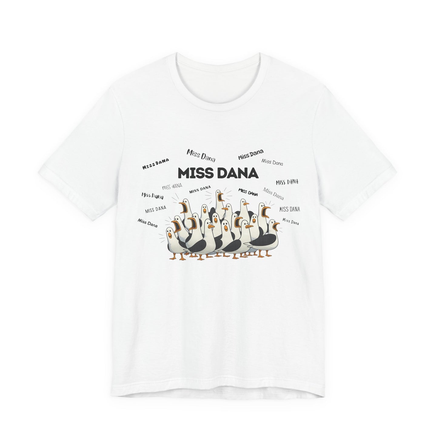 Miss Dana- Penguin Choir T-Shirt — Funny Teacher Personalized Tee