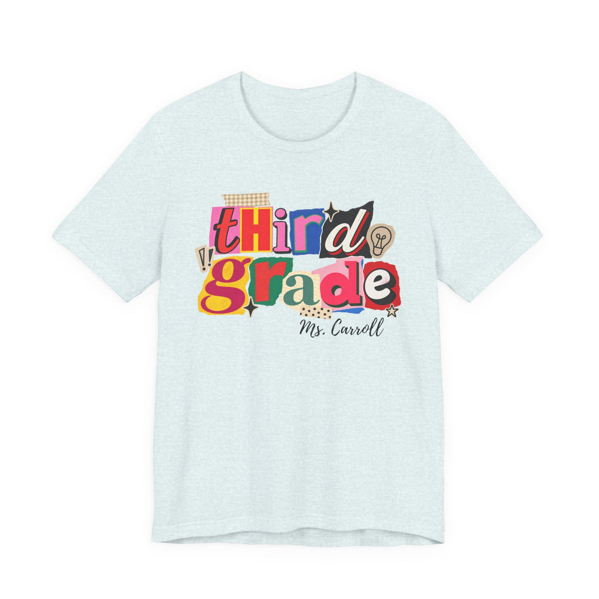 Carroll- Third Grade Teacher T-Shirt – Personalized