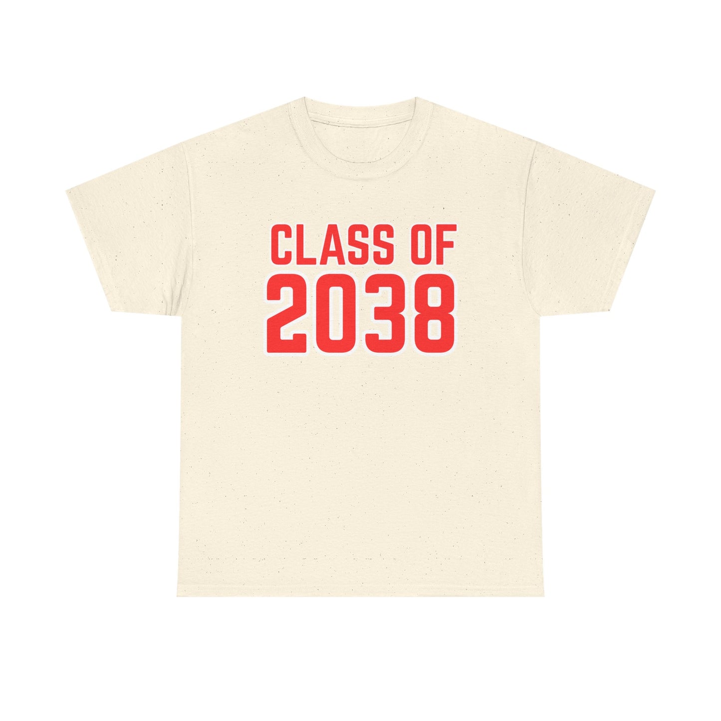 Class of 2038 Unisex Heavy Cotton Tee- Back to School- Grow With Me