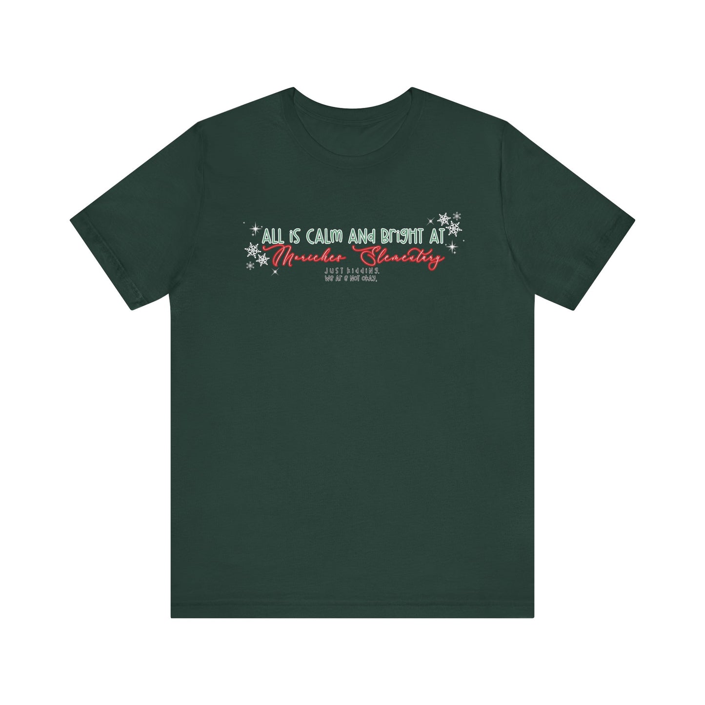 All is calm at Moriches— Christmas Unisex T‑Shirt