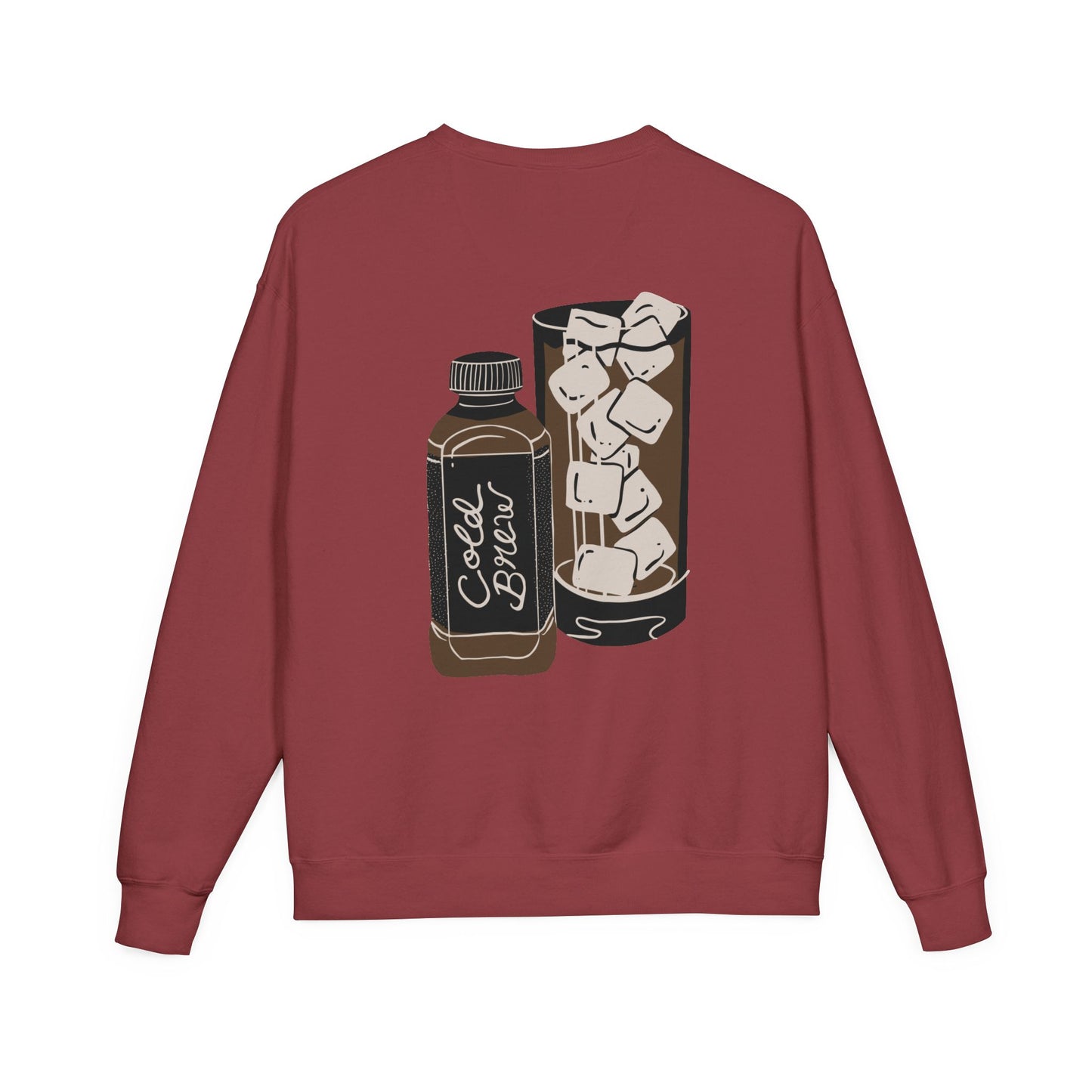 Cold Brew Crew Garment Dyed Sweatshirt, Coffee Lovers Apparel