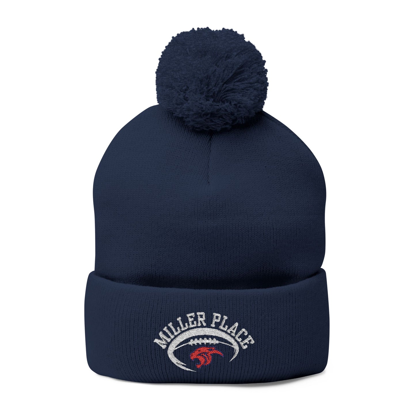 Miller Place Football Winter PomPom Hat