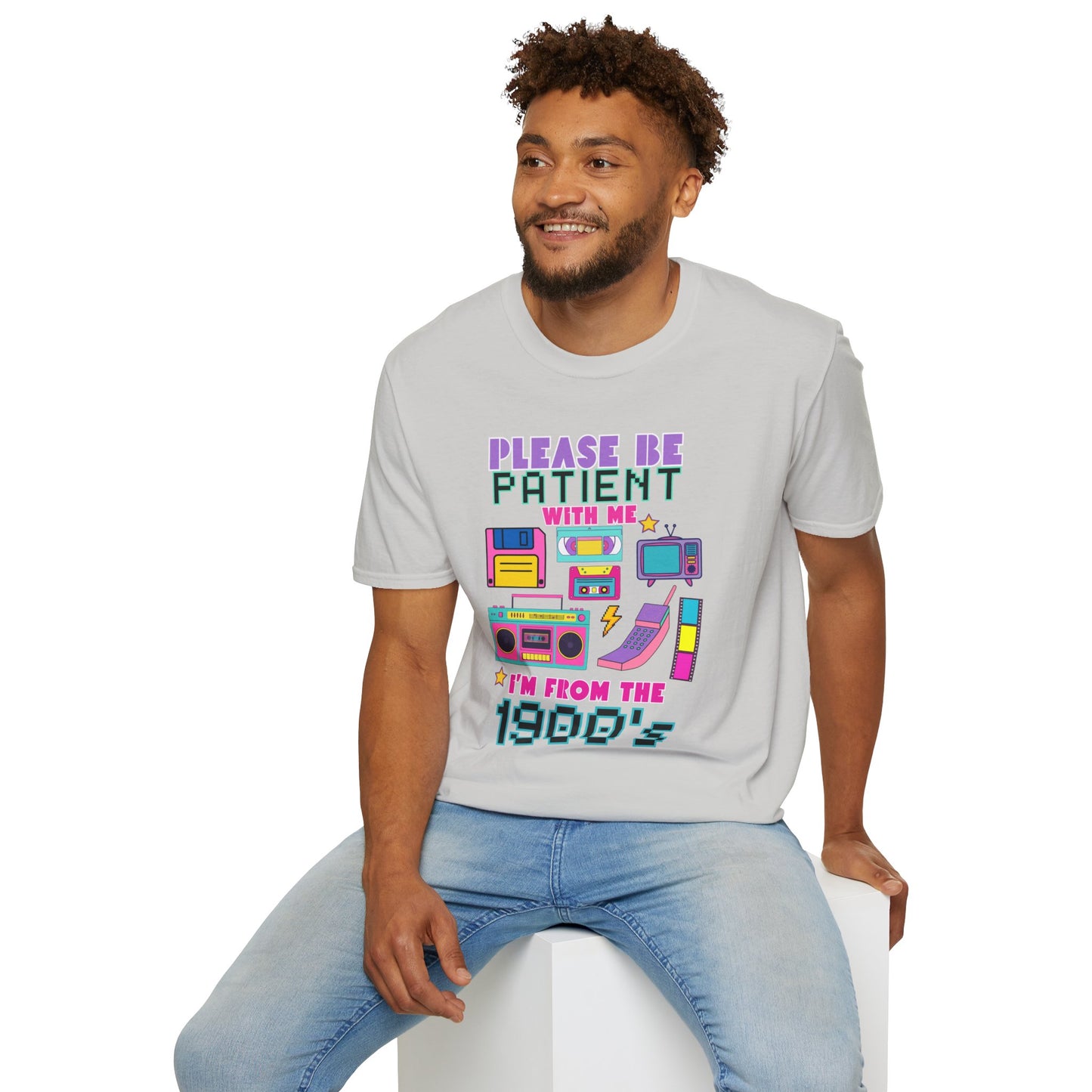 Retro 90's T-Shirt - Please Be Patient, Teacher Vintage- Unisex Graphic Tee