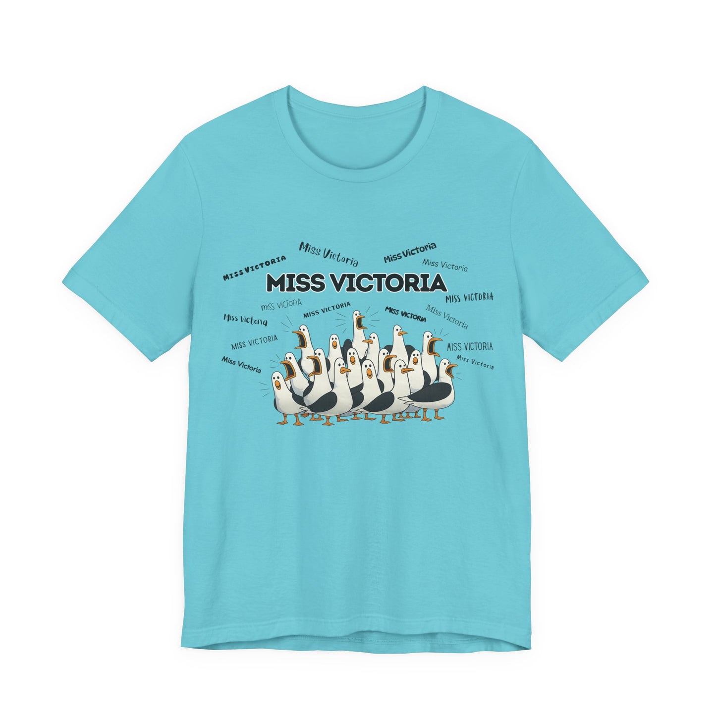 Miss Victoria- Penguin Choir T-Shirt — Funny Teacher Personalized Tee