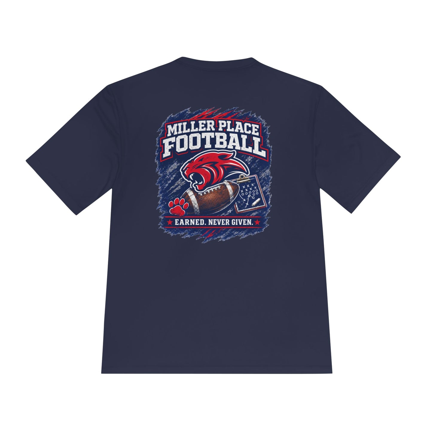 MP Football 'Earned. Never Given.' Sport Tek- Performance Shirt- MP Touchdown Club