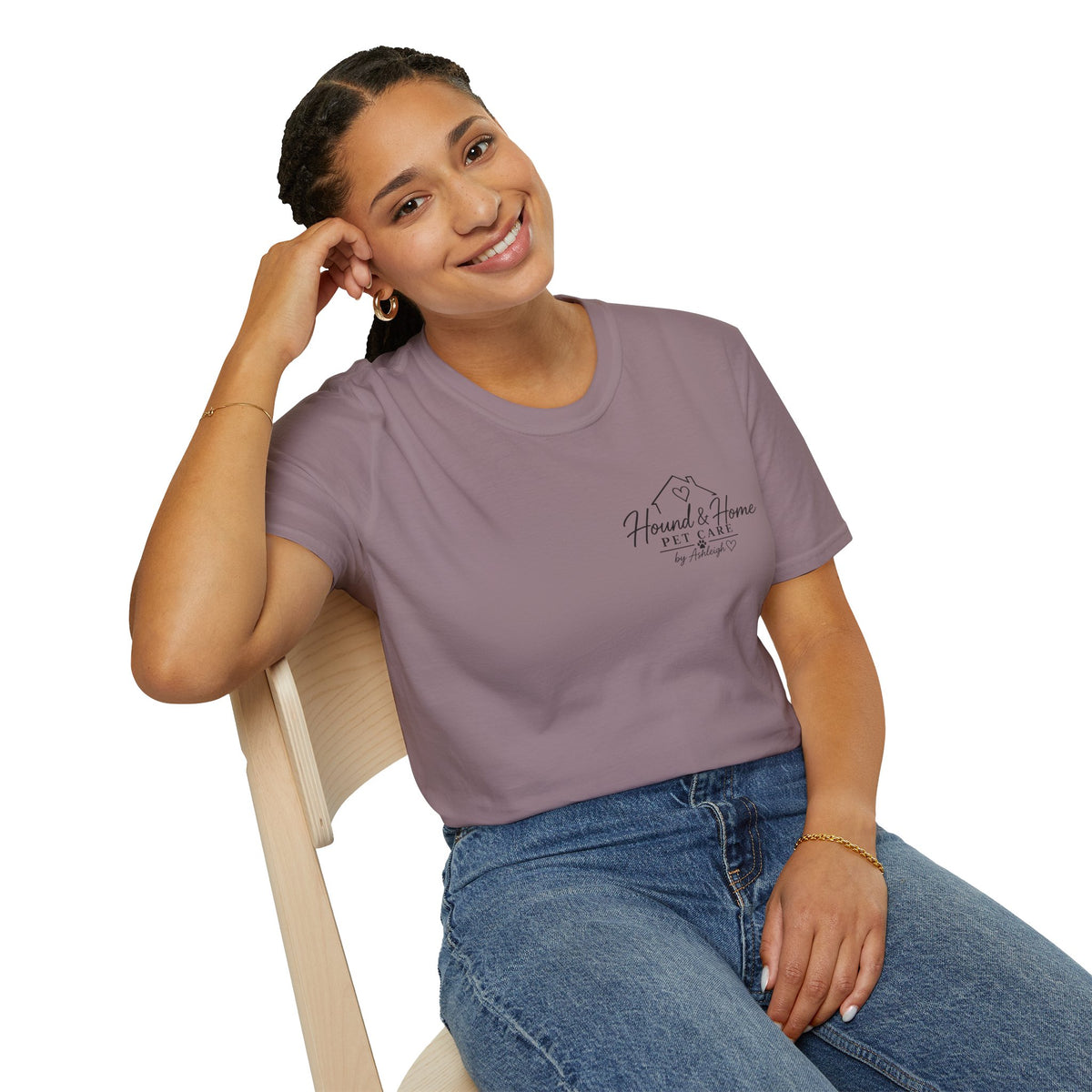 Hound & Home "Stay Pawsitive" — T-Shirt