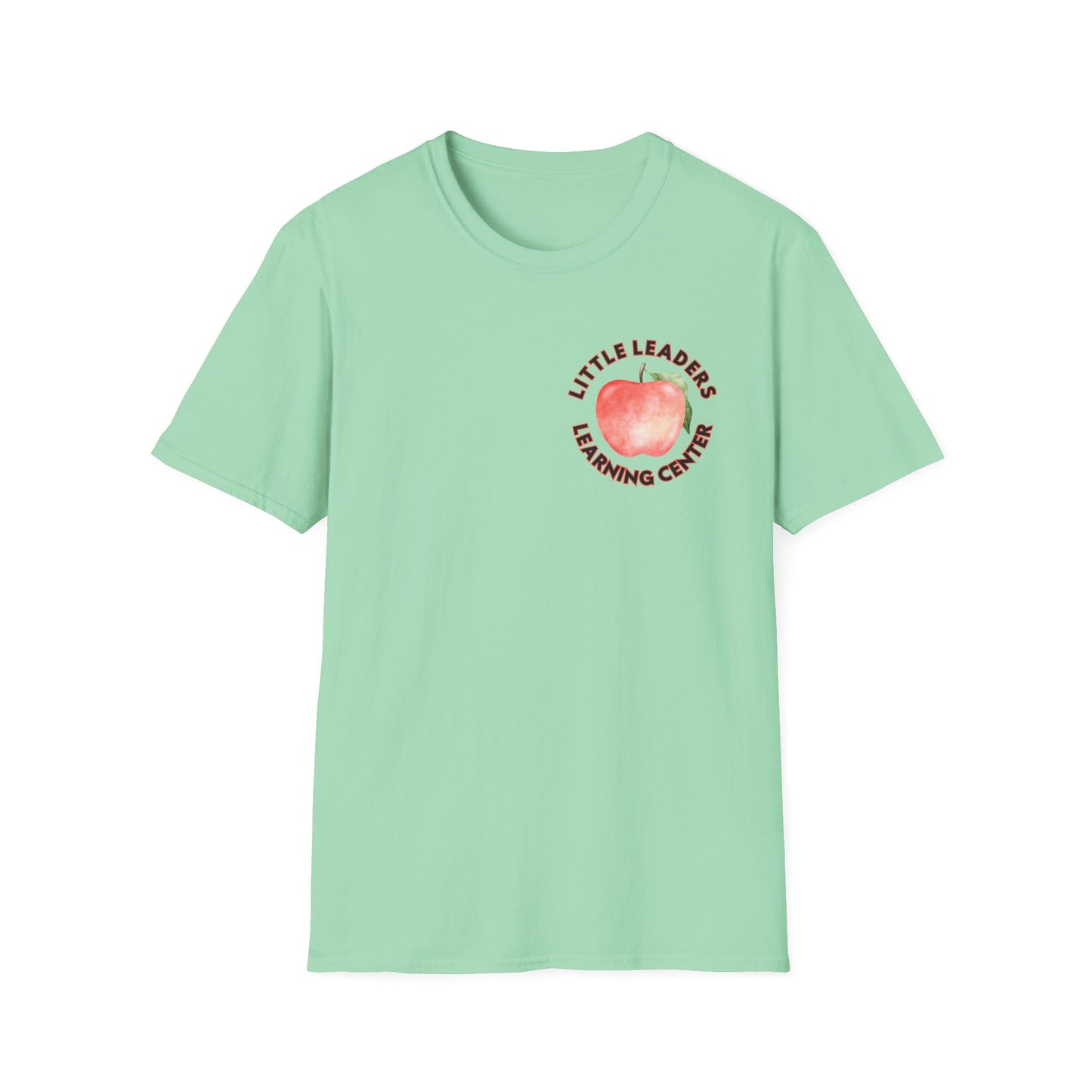 Little Leaders Teacher w/ Apple Design Unisex Softstyle T-Shirt
