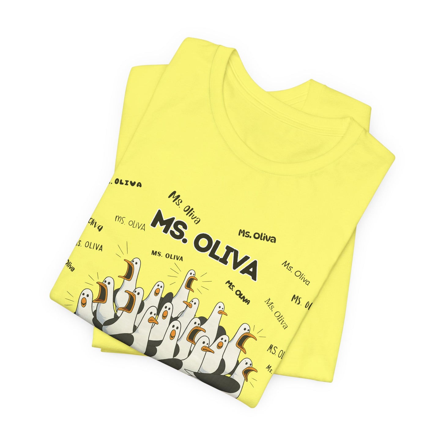 Ms. Oliva- Penguin Choir T-Shirt — Funny Teacher Personalized Tee
