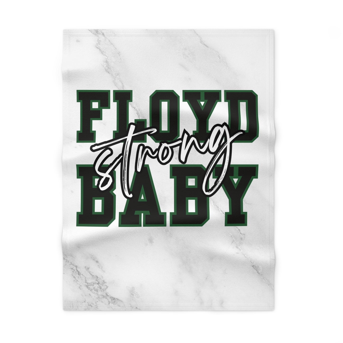 Floyd Strong Baby Blanket - Soft Fleece Plush Nursery Throw