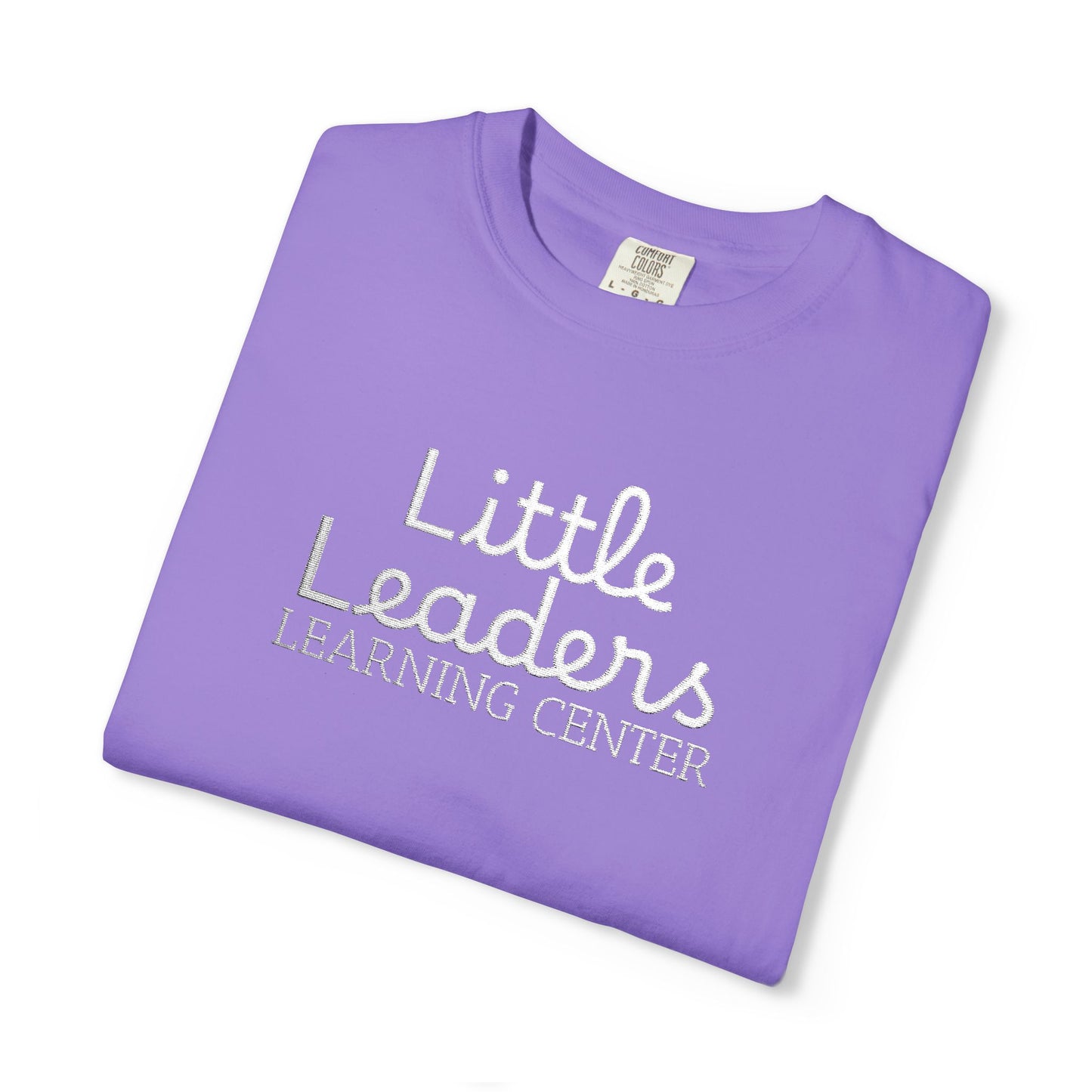 Little Leaders Full Embroidered Unisex Garment-Dyed T-Shirt