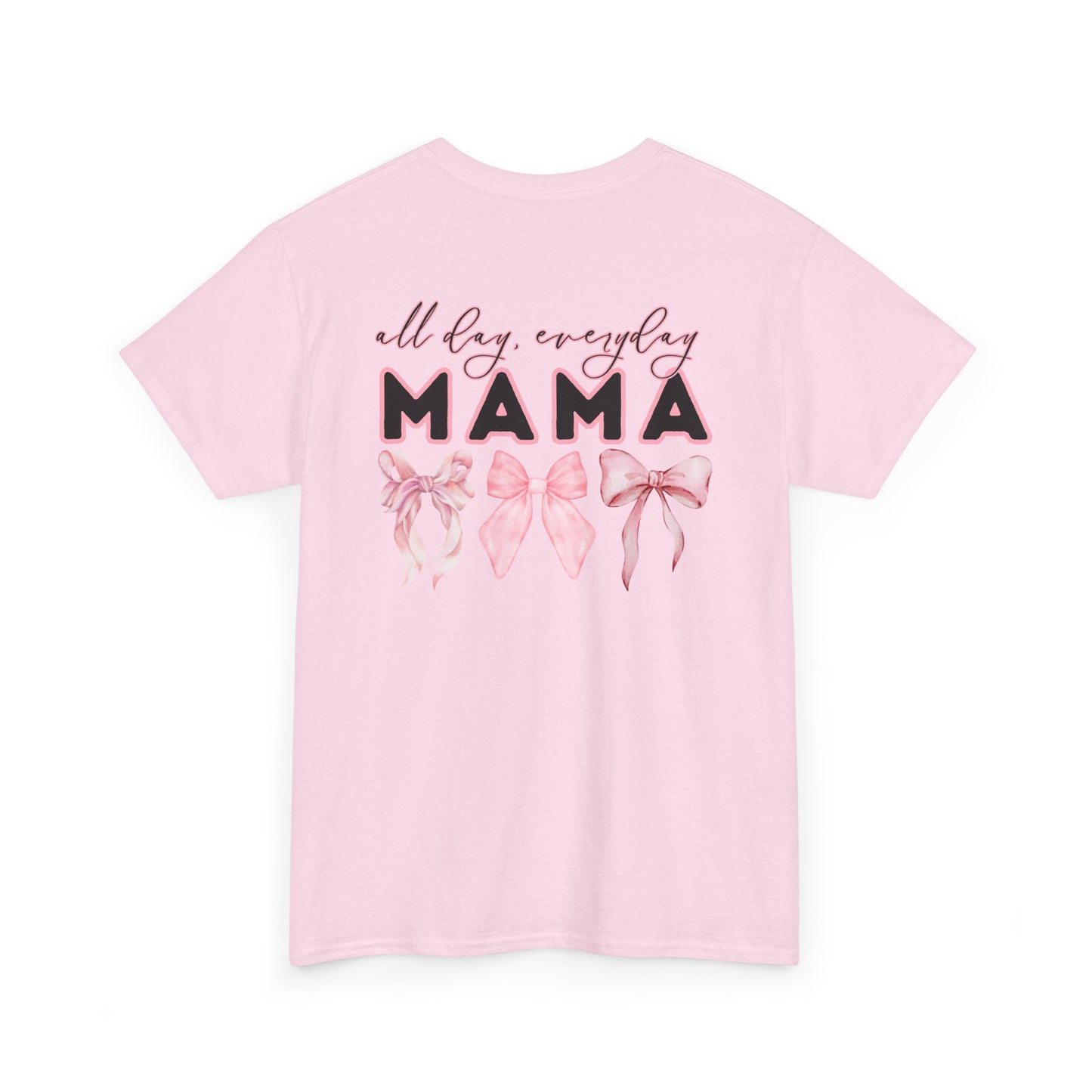 Mama Pink Bow Unisex Heavy Cotton Tee - All Day Everyday