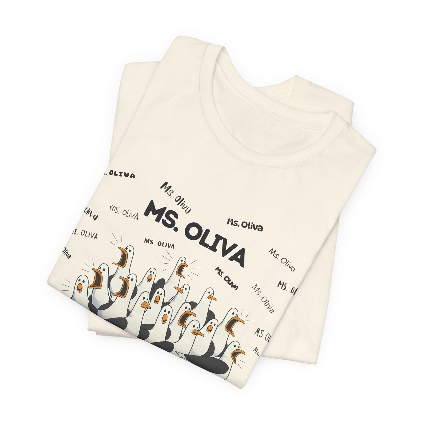 Ms. Oliva- Penguin Choir T-Shirt — Funny Teacher Personalized Tee