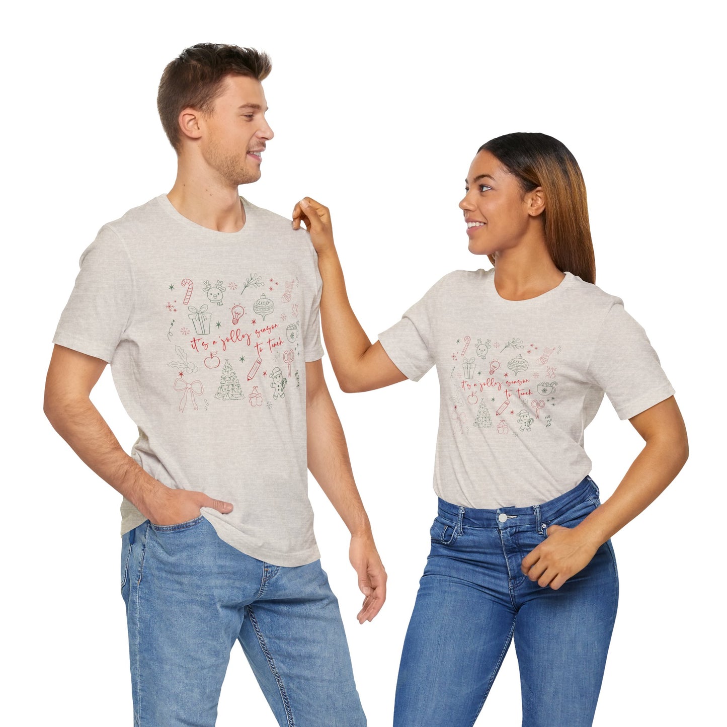 It's a Jolly Season to Teach— Christmas Unisex T‑Shirt