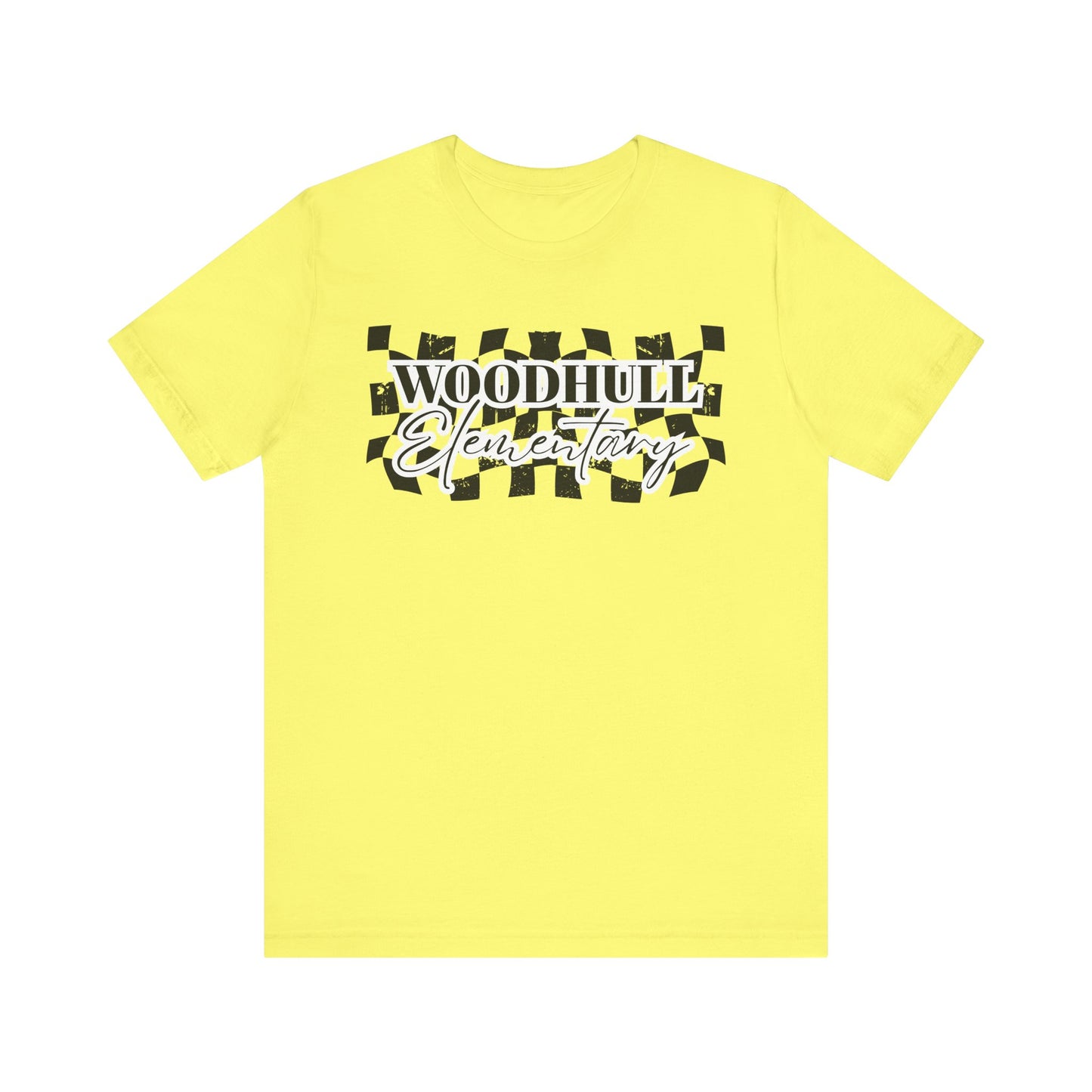 Woodhull Checkered Logo Unisex Jersey Tee