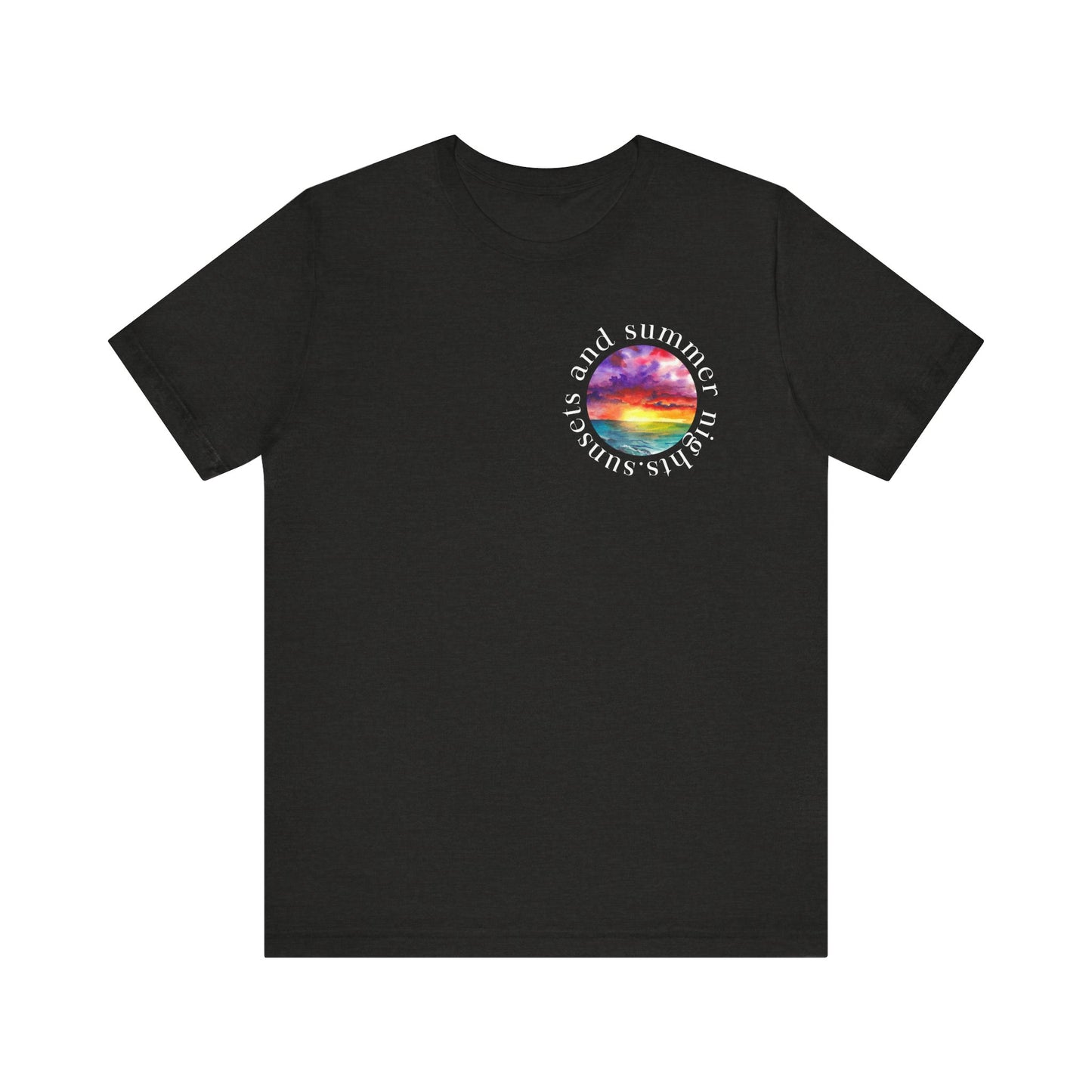 Sunset Lovers Tee, Summer Vibes T-Shirt, Unisex Graphic Tee, Beach Sunset Shirt