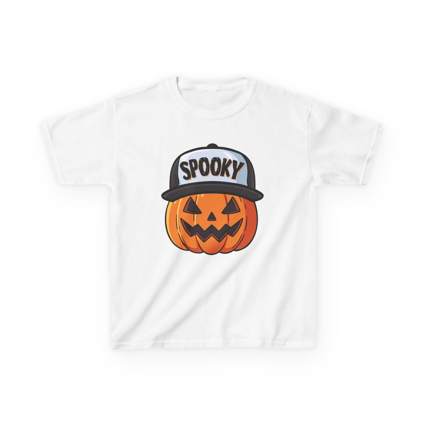 Spooky Pumpkin w/ Hat | Halloween | Kids Cotton™ Tee