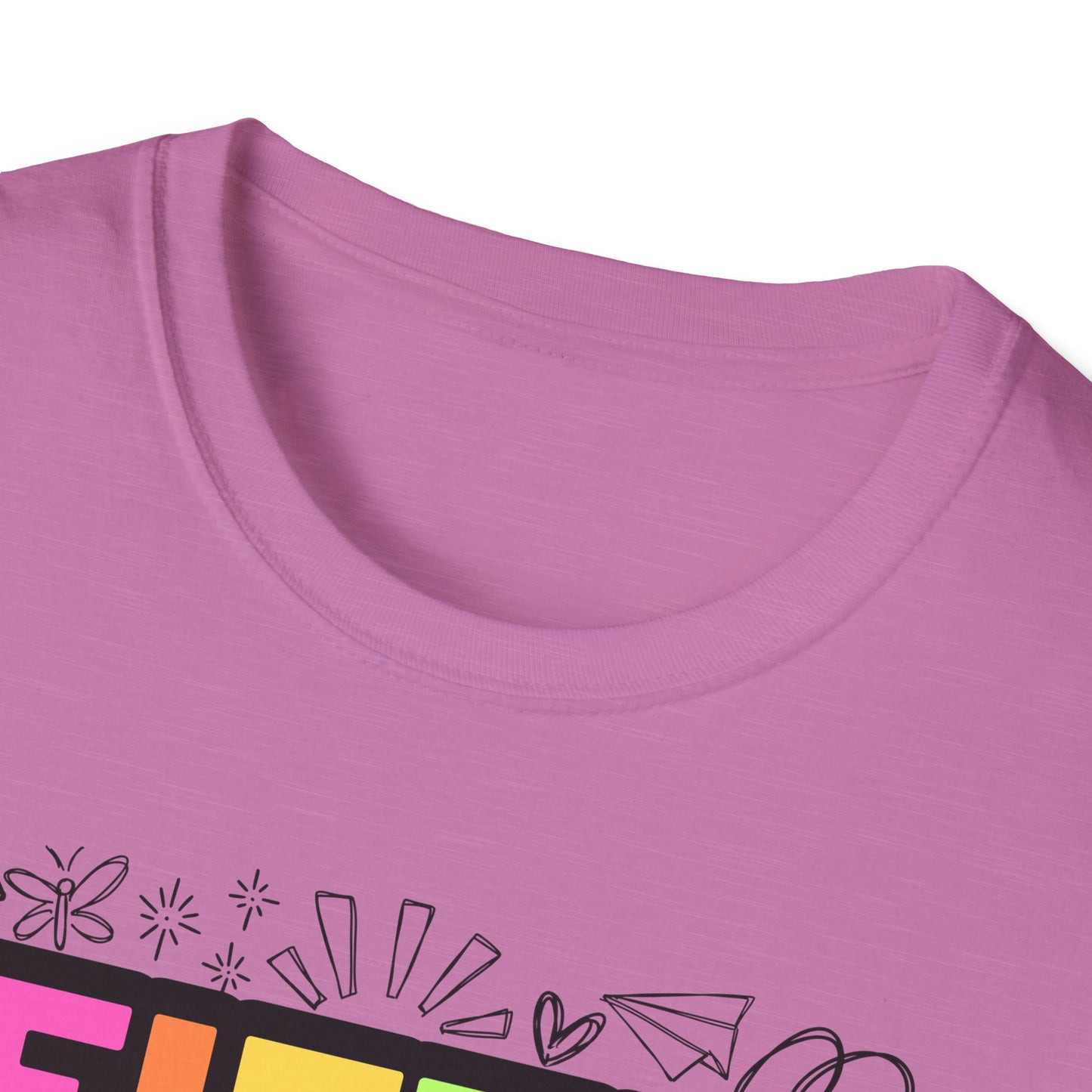 Dream Team- 5th Grade- Unisex Softstyle T-Shirt- Teacher Life
