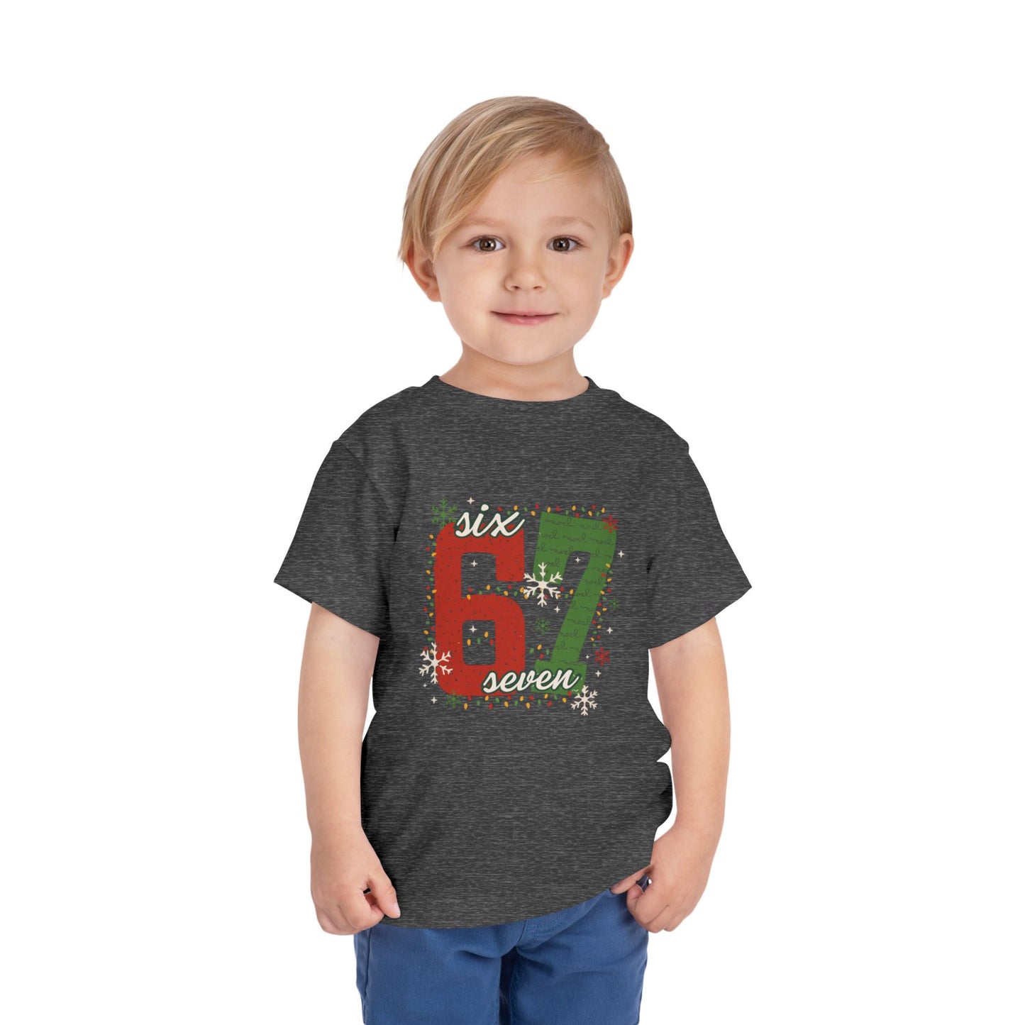 6-1 Toddler Tee "Six Seven" - Christmas
