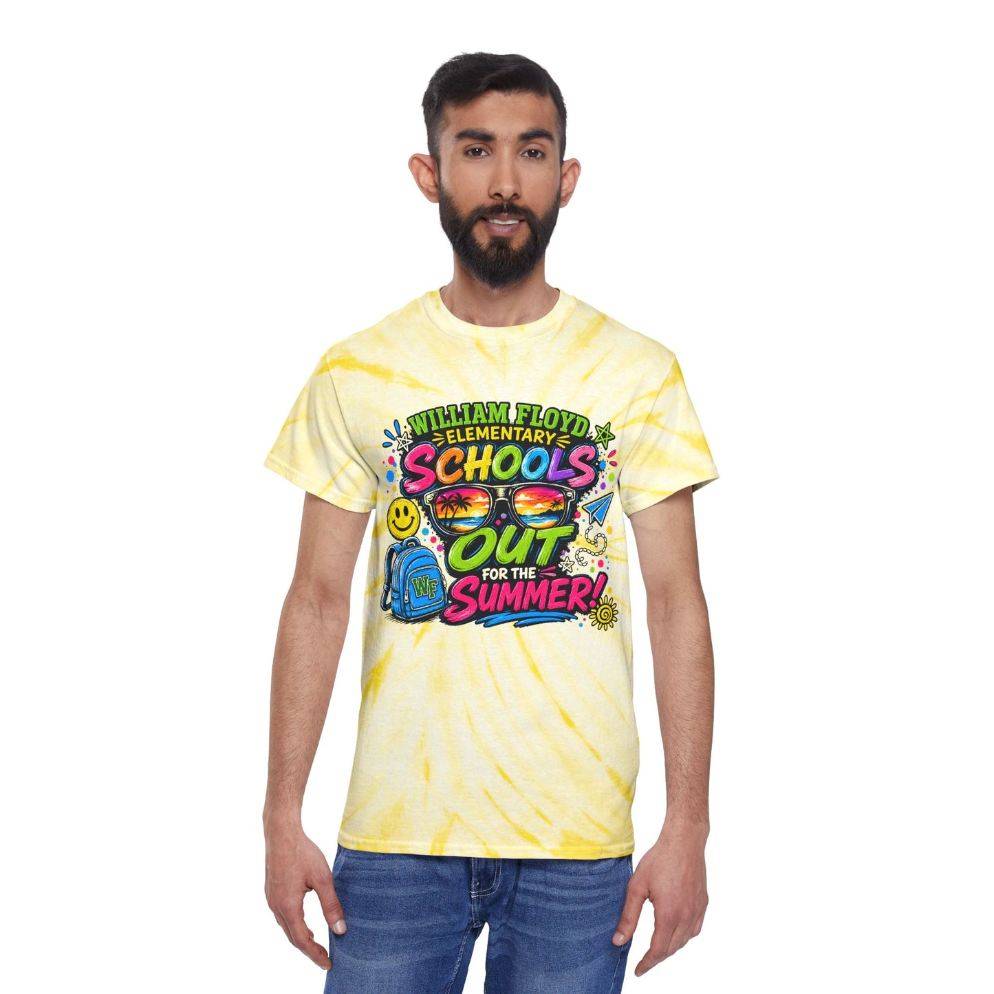 WFE Schools Out For Summer Tie-Dye Tee — “Officially Off Duty” Kids’ End-of-Year Shirt