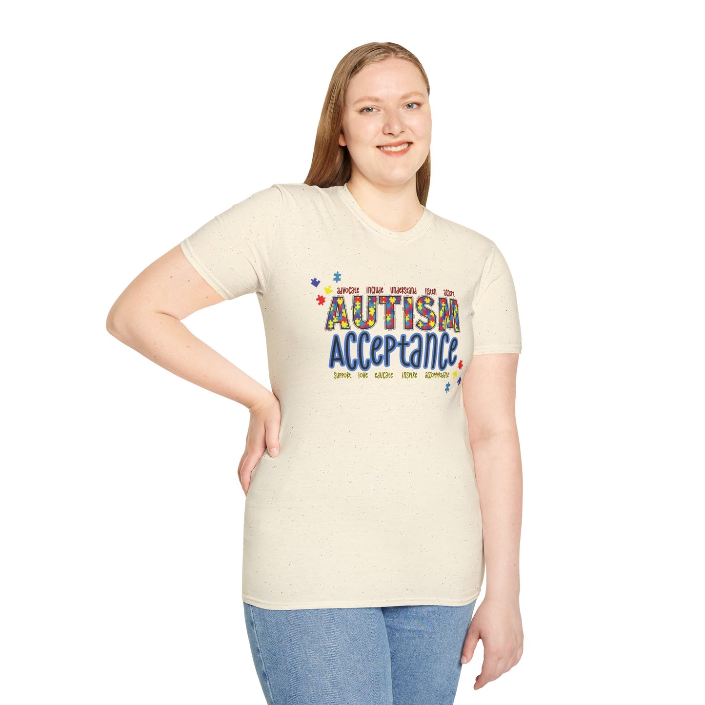 Autism Acceptance Puzzle Piece Sweatshirt — Awareness Collection
