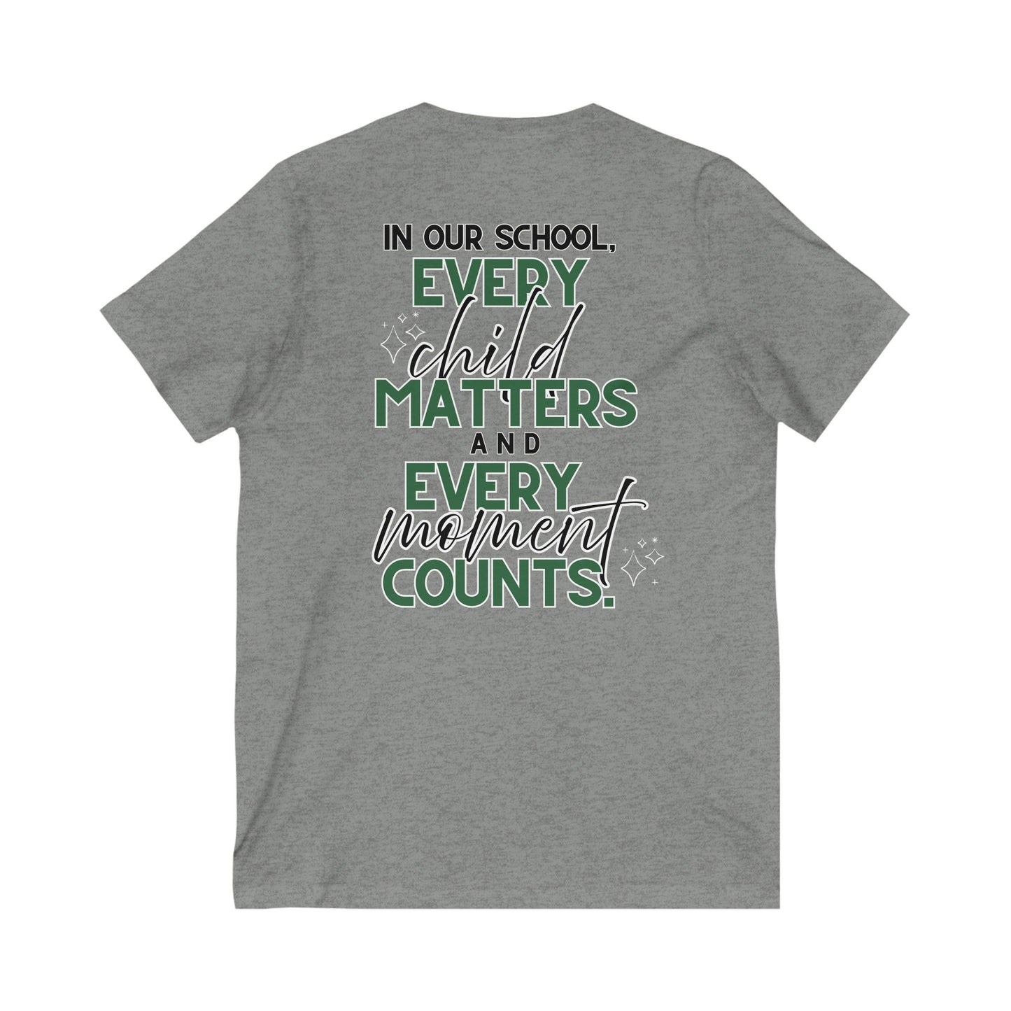 Moriches Elementary School V-Neck Tee - Every Child Matters