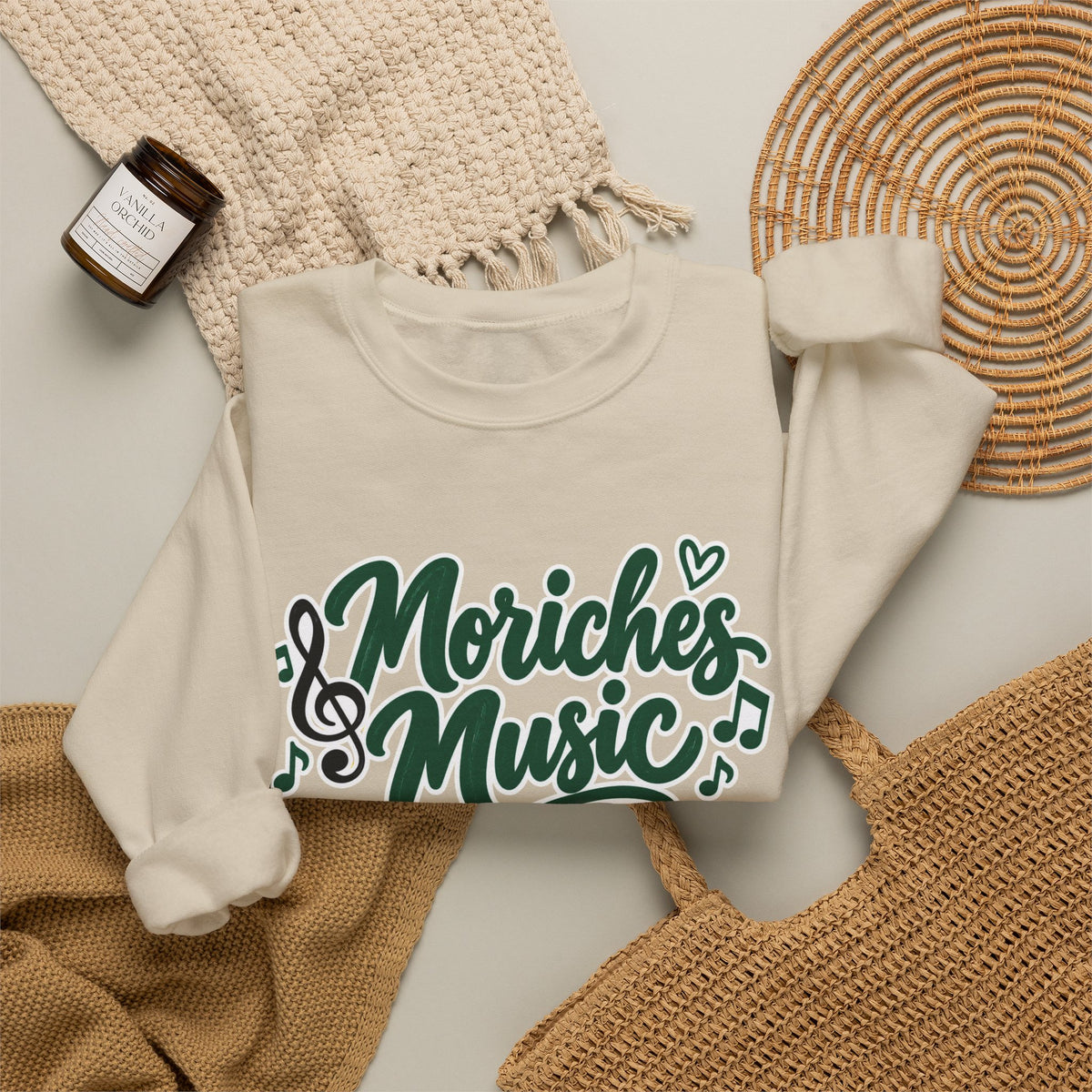 Moriches Music Sweatshirt — "Music Can Change the World" Crewneck