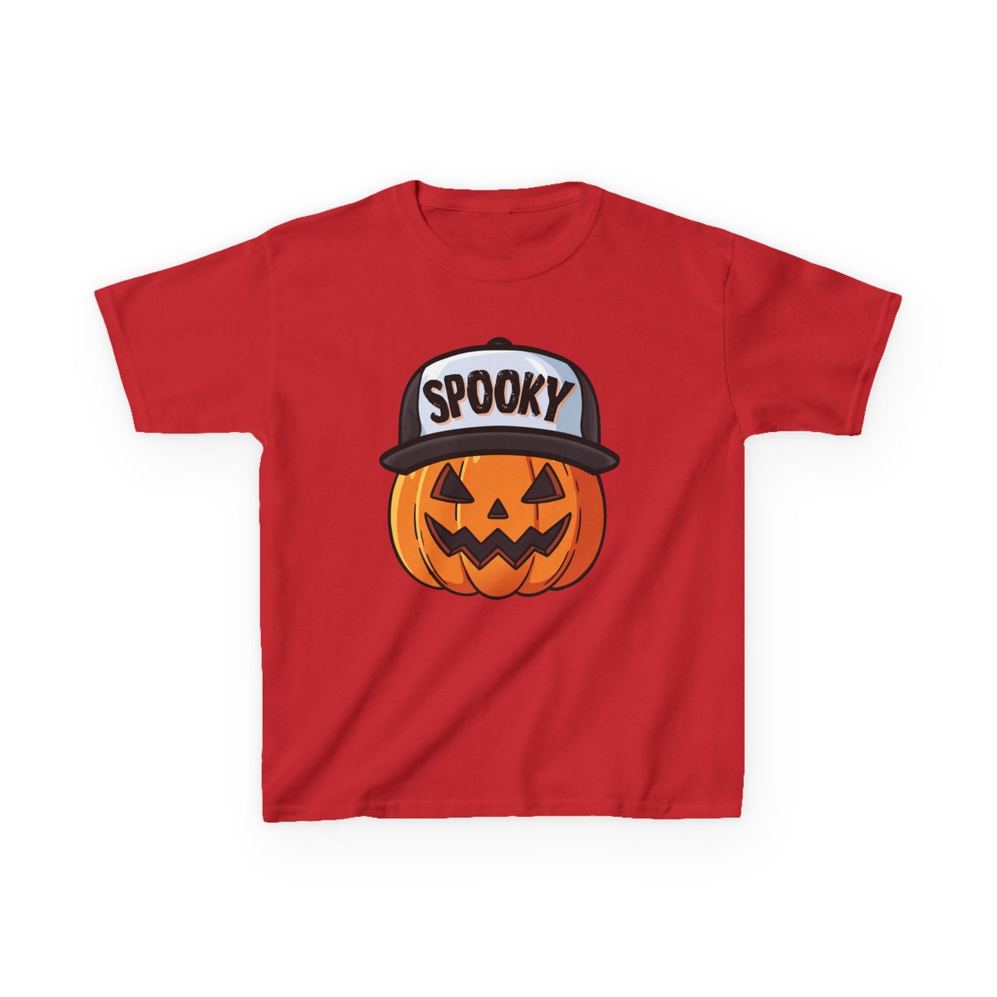 Spooky Pumpkin w/ Hat | Halloween | Kids Cotton™ Tee