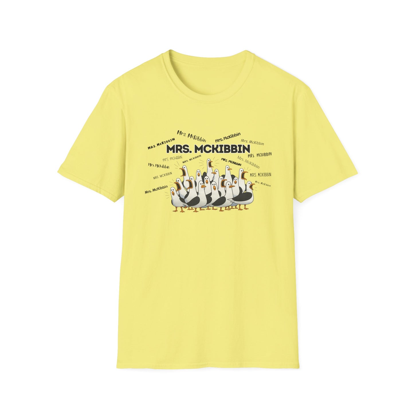 Mrs. McKibbin- Seagull Crew Graphic T-Shirt — Personalized