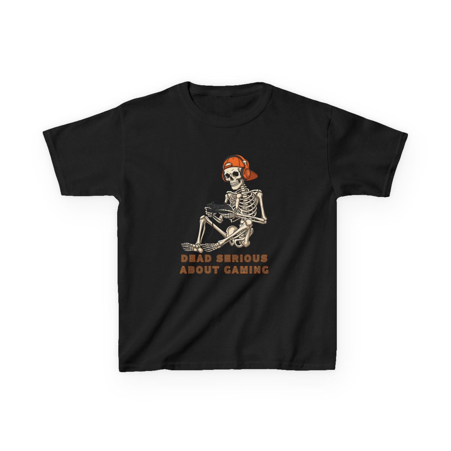 Skeleton Gaming Tee for Kids | Halloween Youth T-Shirt