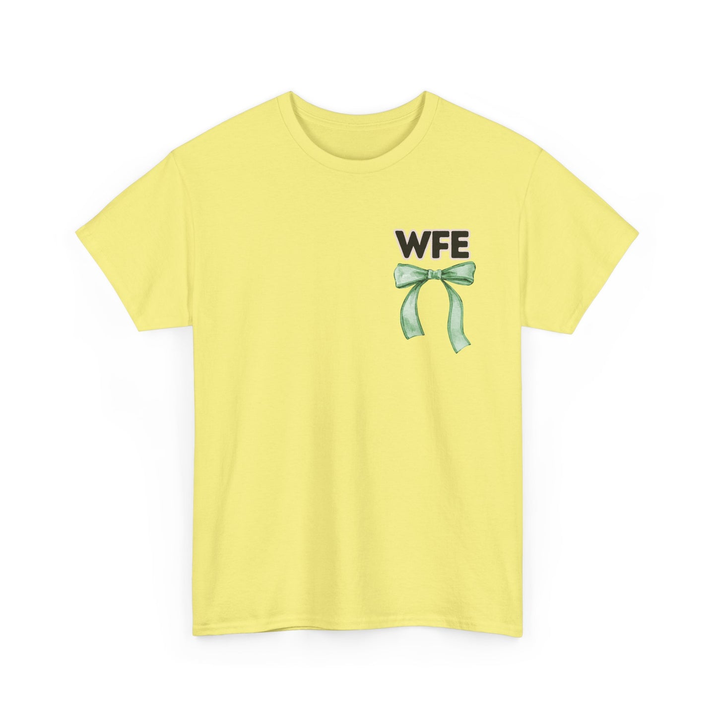 WFE Cafe Monitor and Bows- Unisex Heavy Cotton Tee with Bow Design