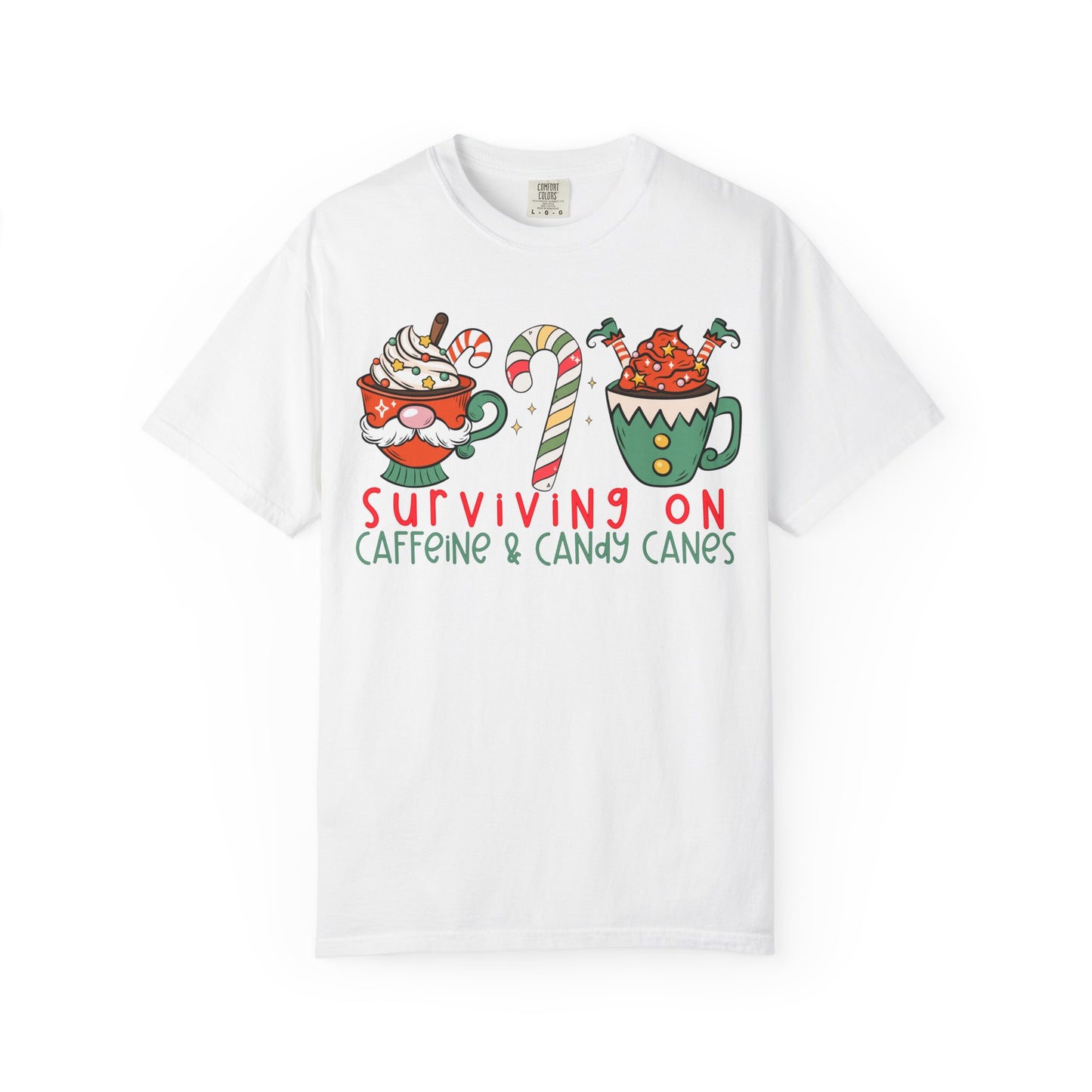 Surviving on Caffeine and Candy Canes— Christmas Tee